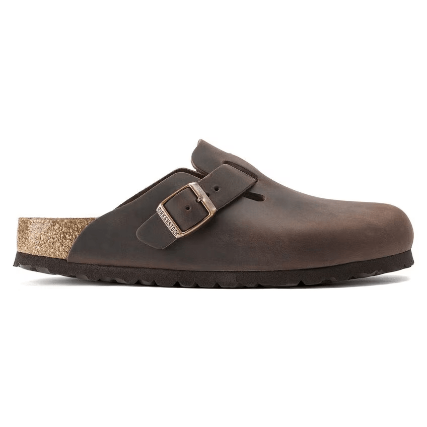 Birkenstock Sabot unisex boston pelle oliata habana
