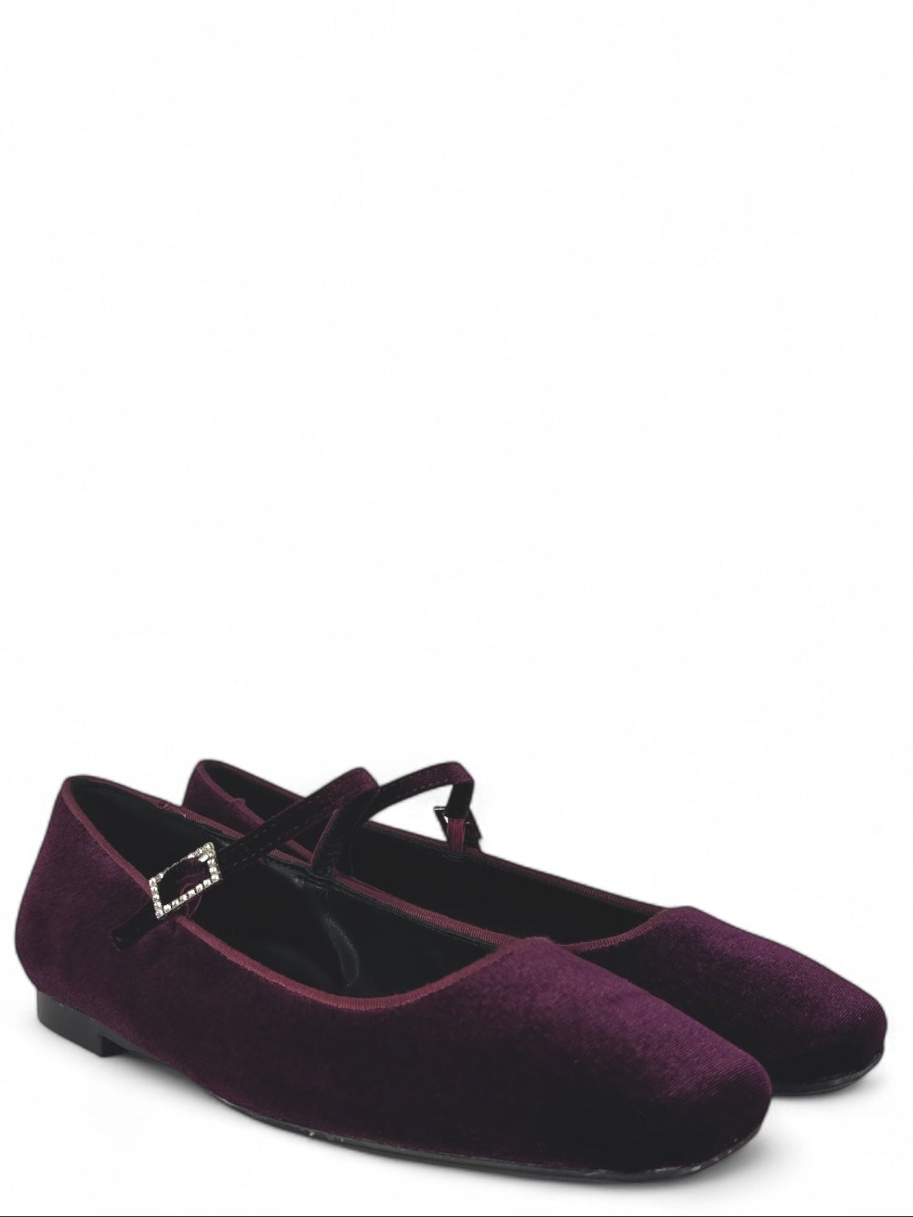 CRISTIN BALLERINA IN VELLUTO VINACCIA