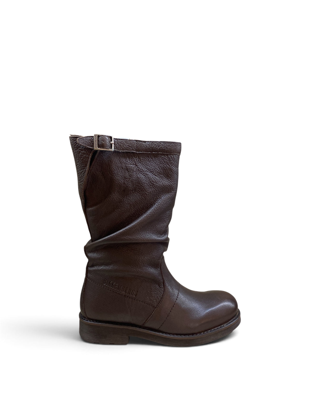 BIKKEMBERGS STIVALE BIKER GAMBALE MEDIO MARRONE