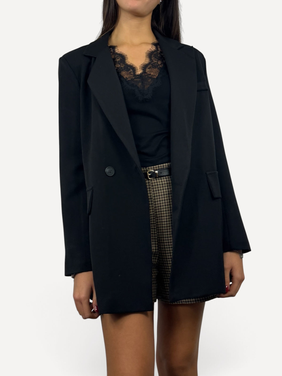 CECILE BLAZER DOPPIO PETTO NERO