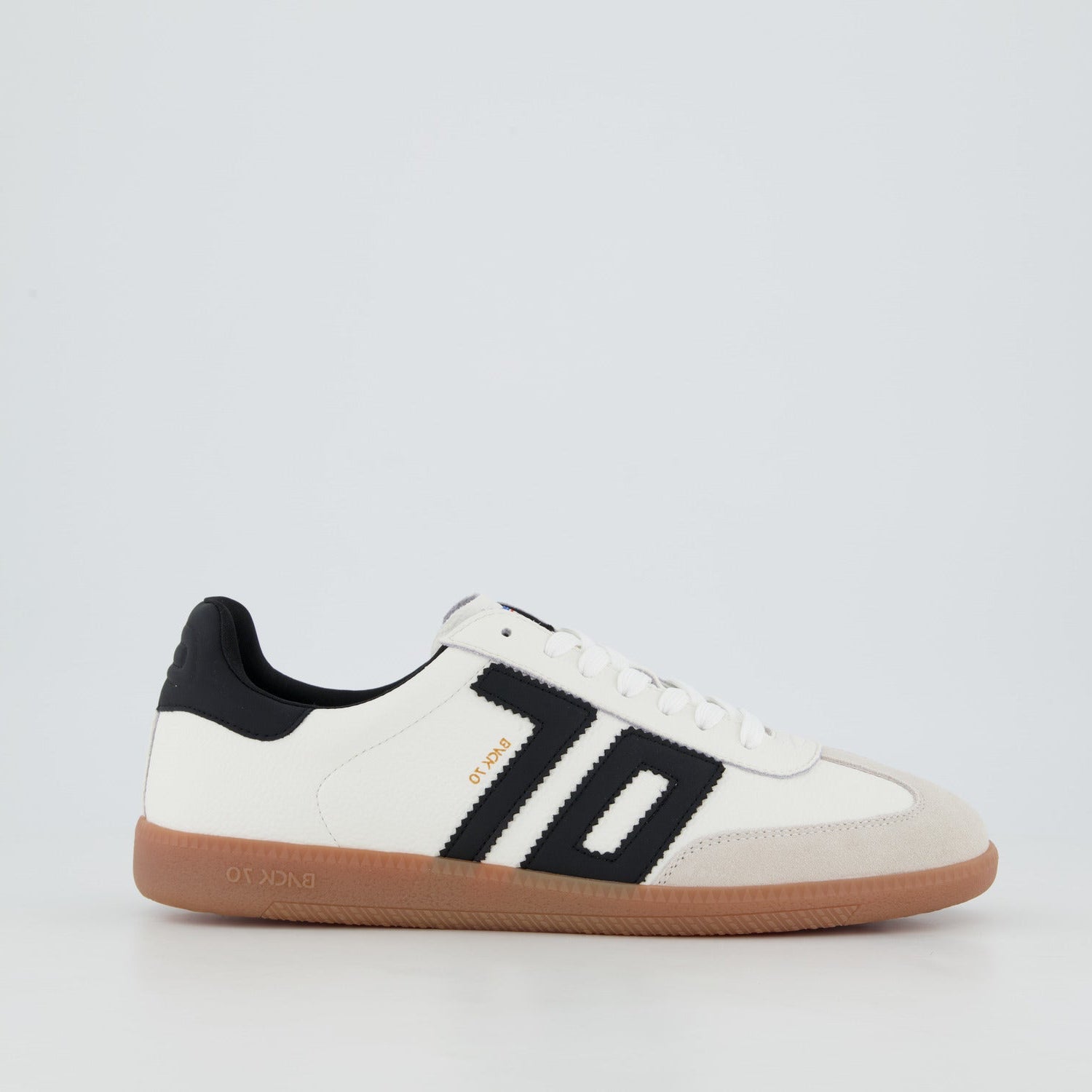 Back 70 Sneaker uomo in pelle effetto martellato bianco