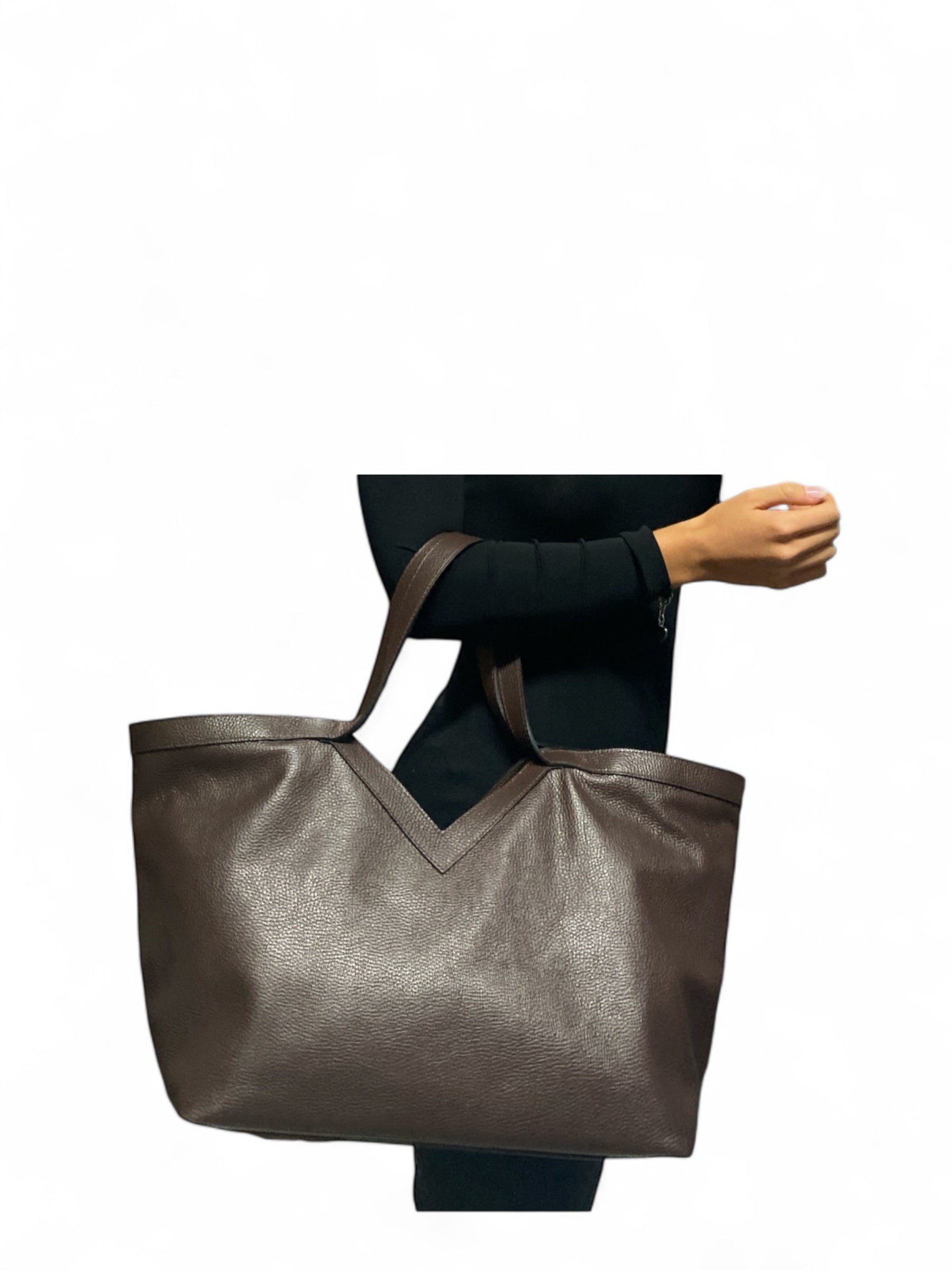 CECILE BORSA IN PELLE MORO