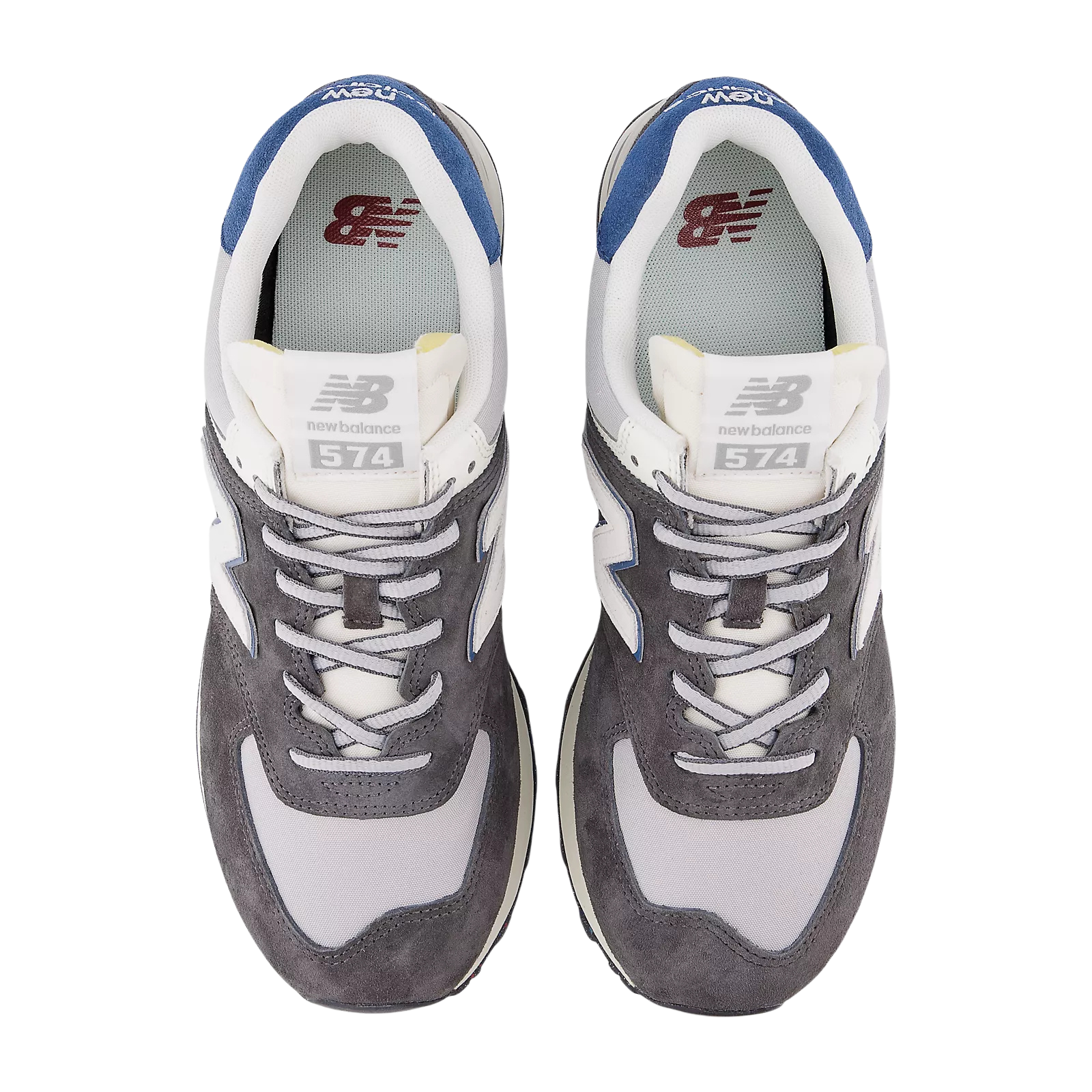 NEW BALANCE Sneakers uomo in suede Suola gomma grigio
