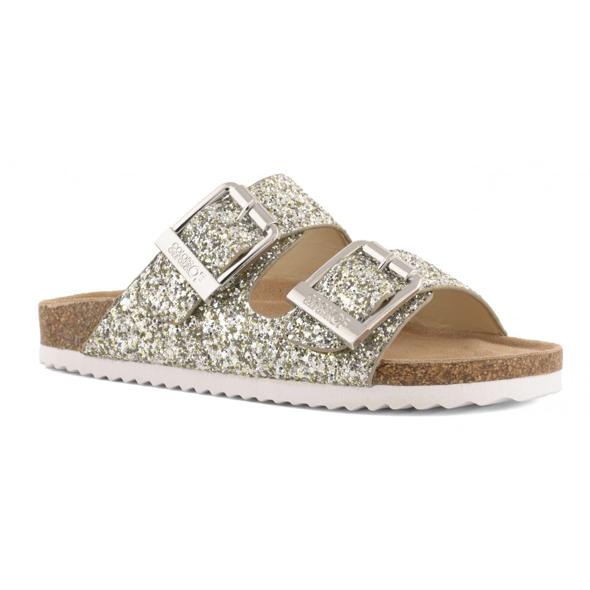 COLORS OF CALIFORNIA CIABATTA GLITTER SILVER