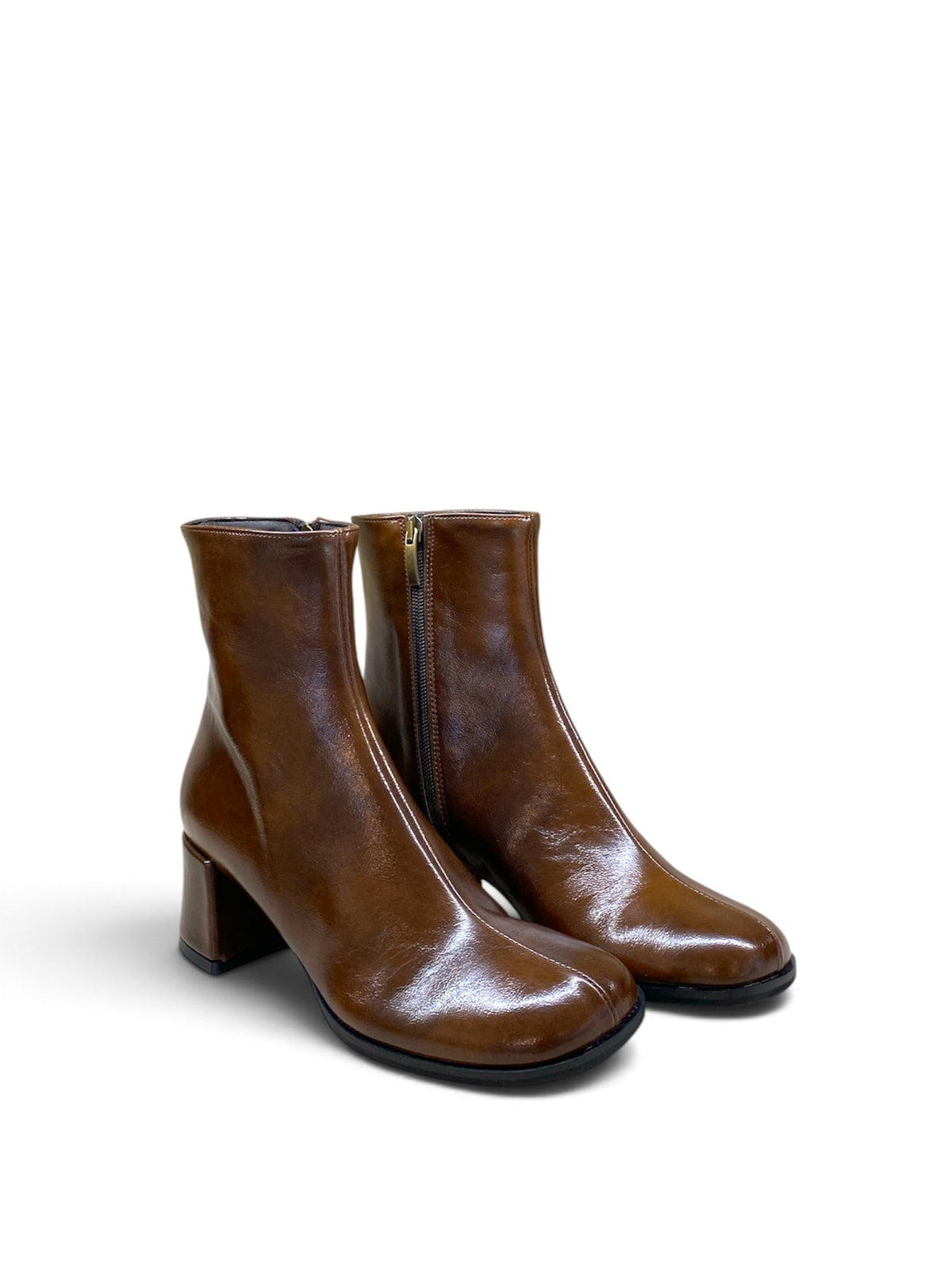 BOTTEGA LOTTI STIVALETTO ECOPELLE MARRONE