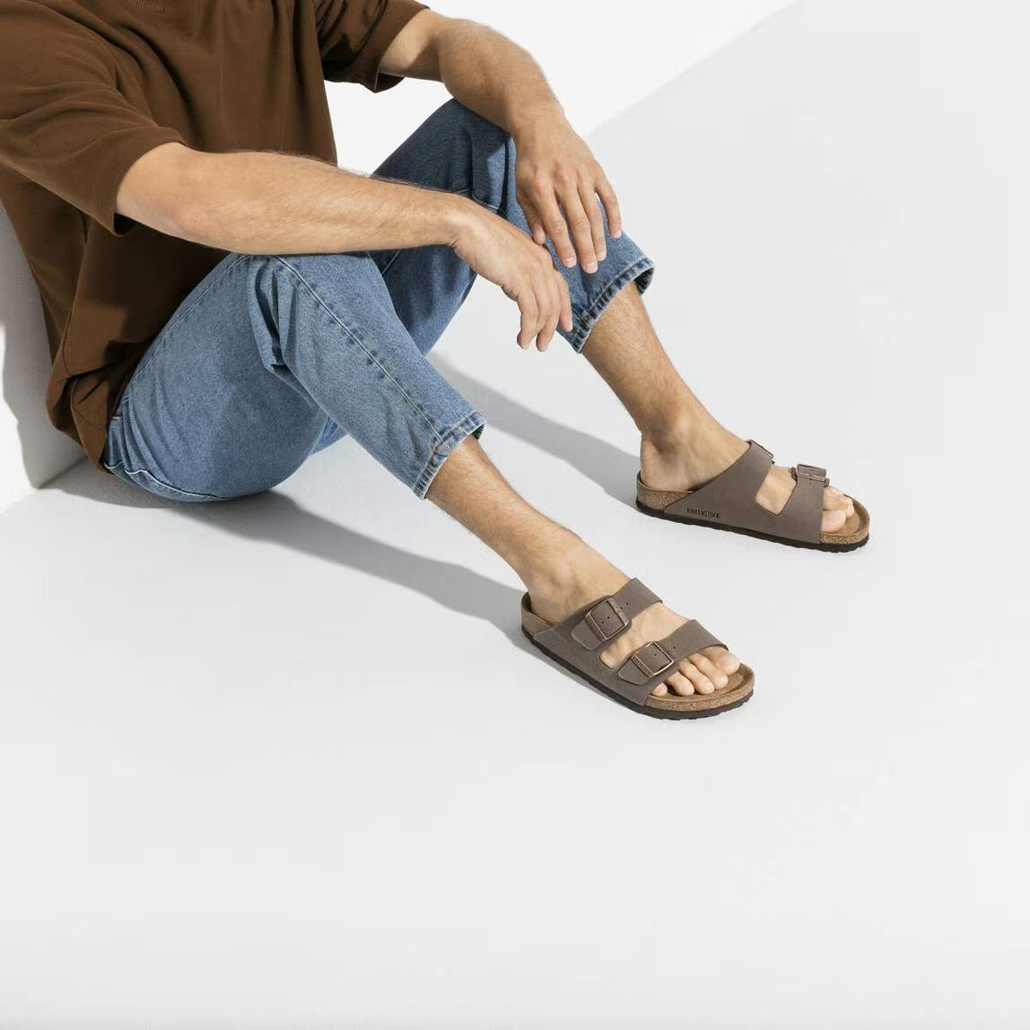 BIRKENSTOCK ARIZONA NUBUCK MOCHA DONNA