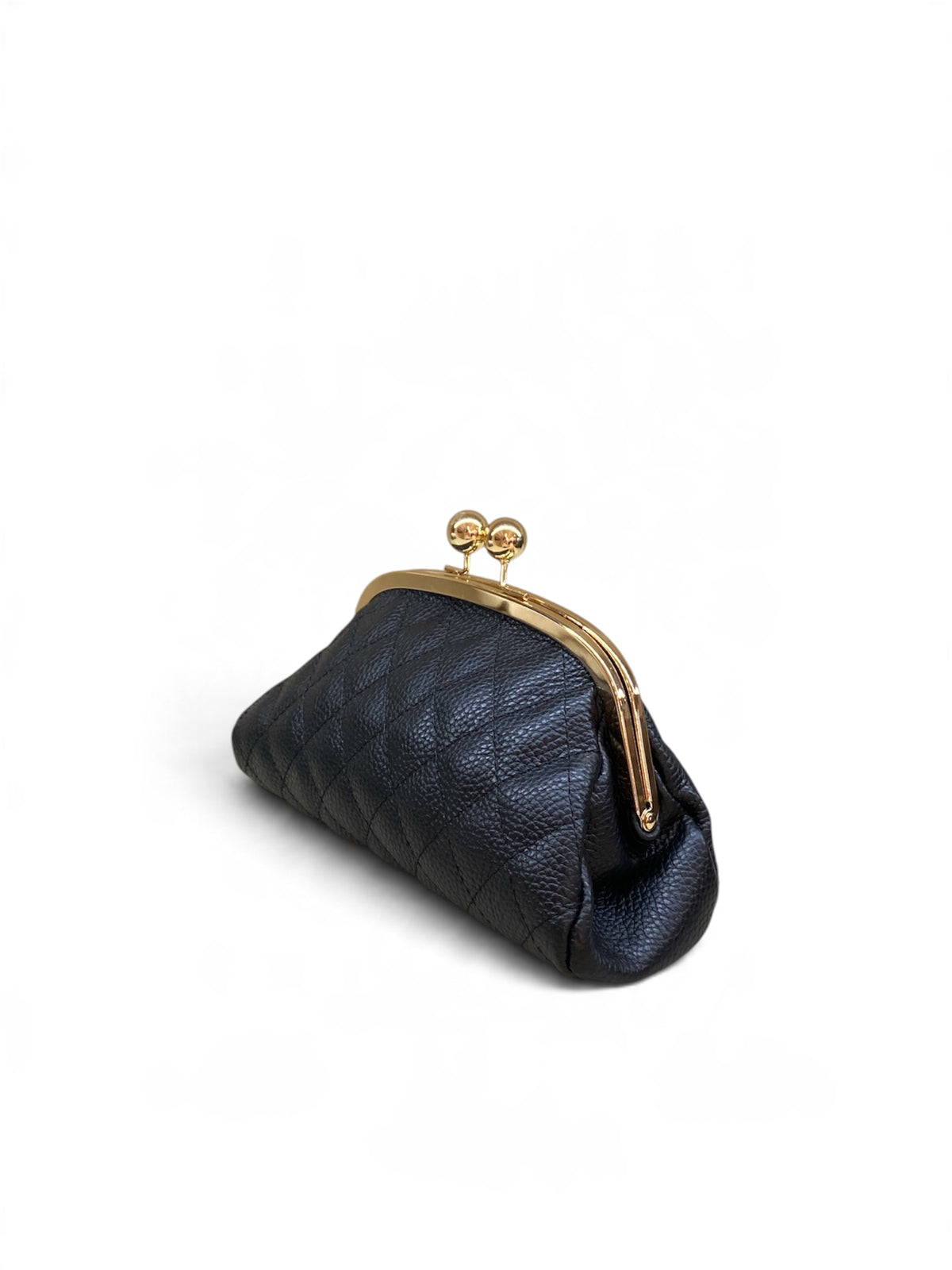 SUSY MIX POCHETTE CLUTCH TRAPUNTATO NERO