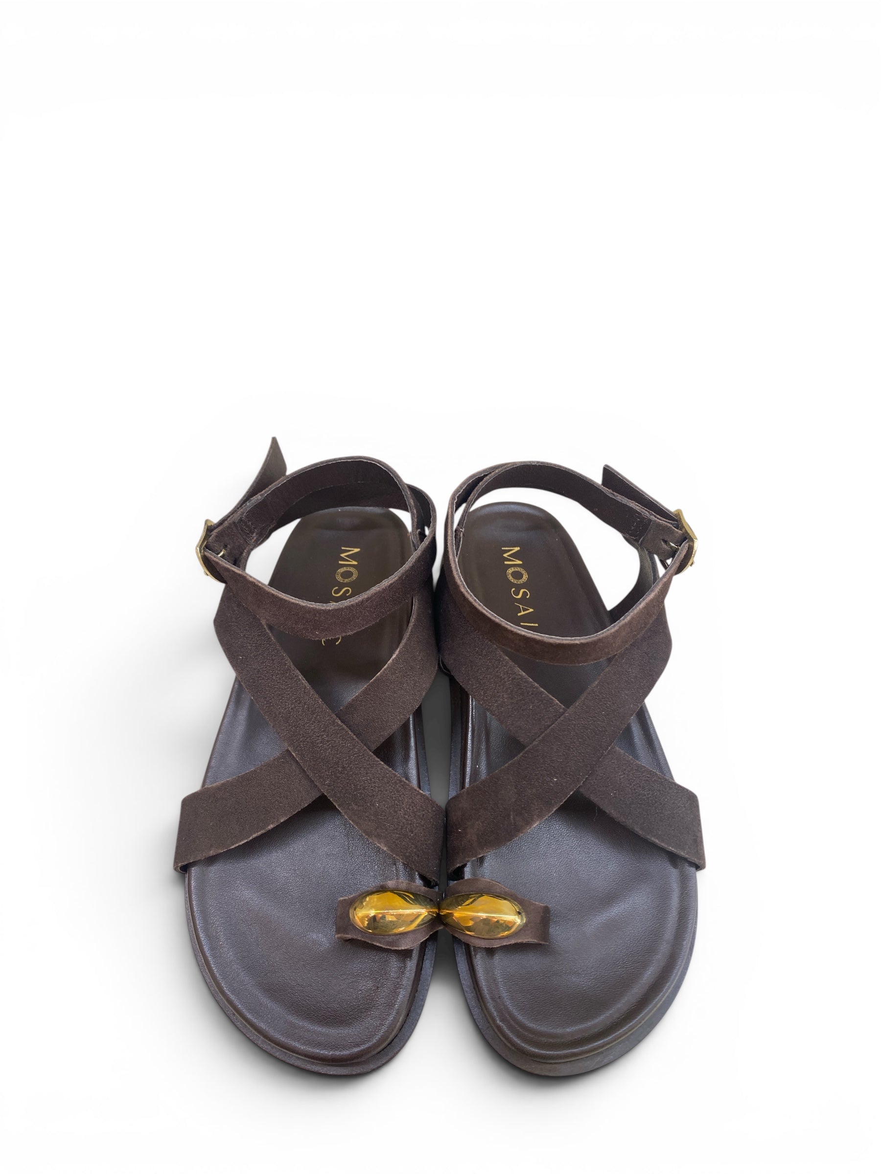 MOSAIC SANDALO INFRAPOLLICE SUEDE MORO