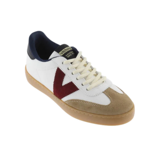 VICTORIA Sneaker donna in pelle e suede marino