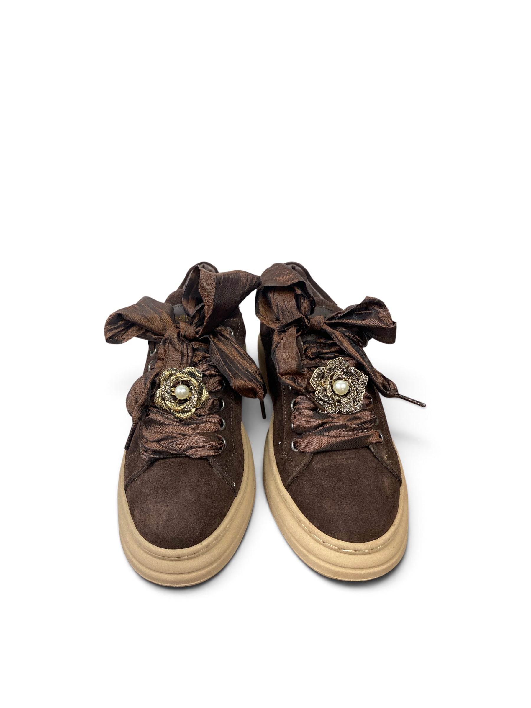 MÉLINÉ SNEAKERS SUEDE CIOCCOLATO