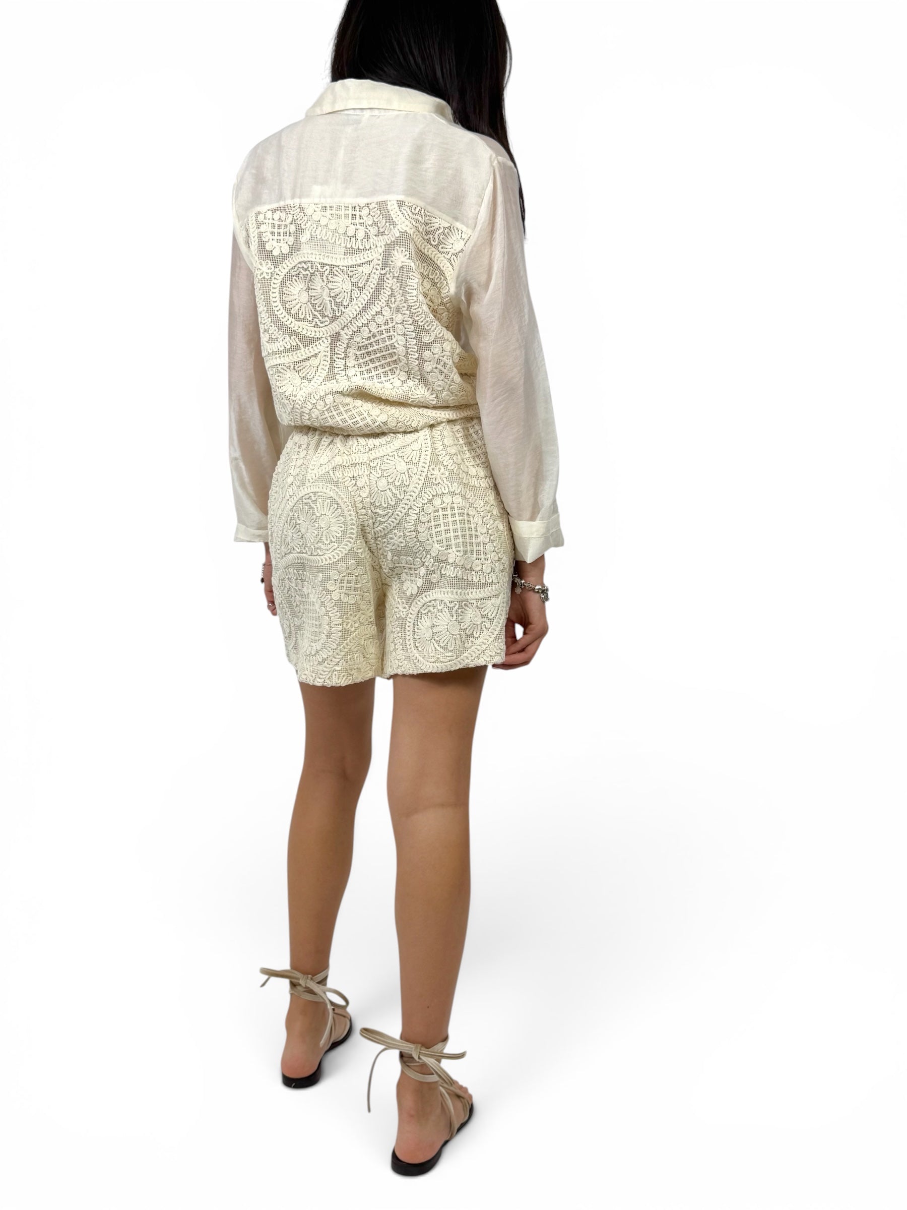 SUSY MIX CAMICIA CROCHET CON NODO