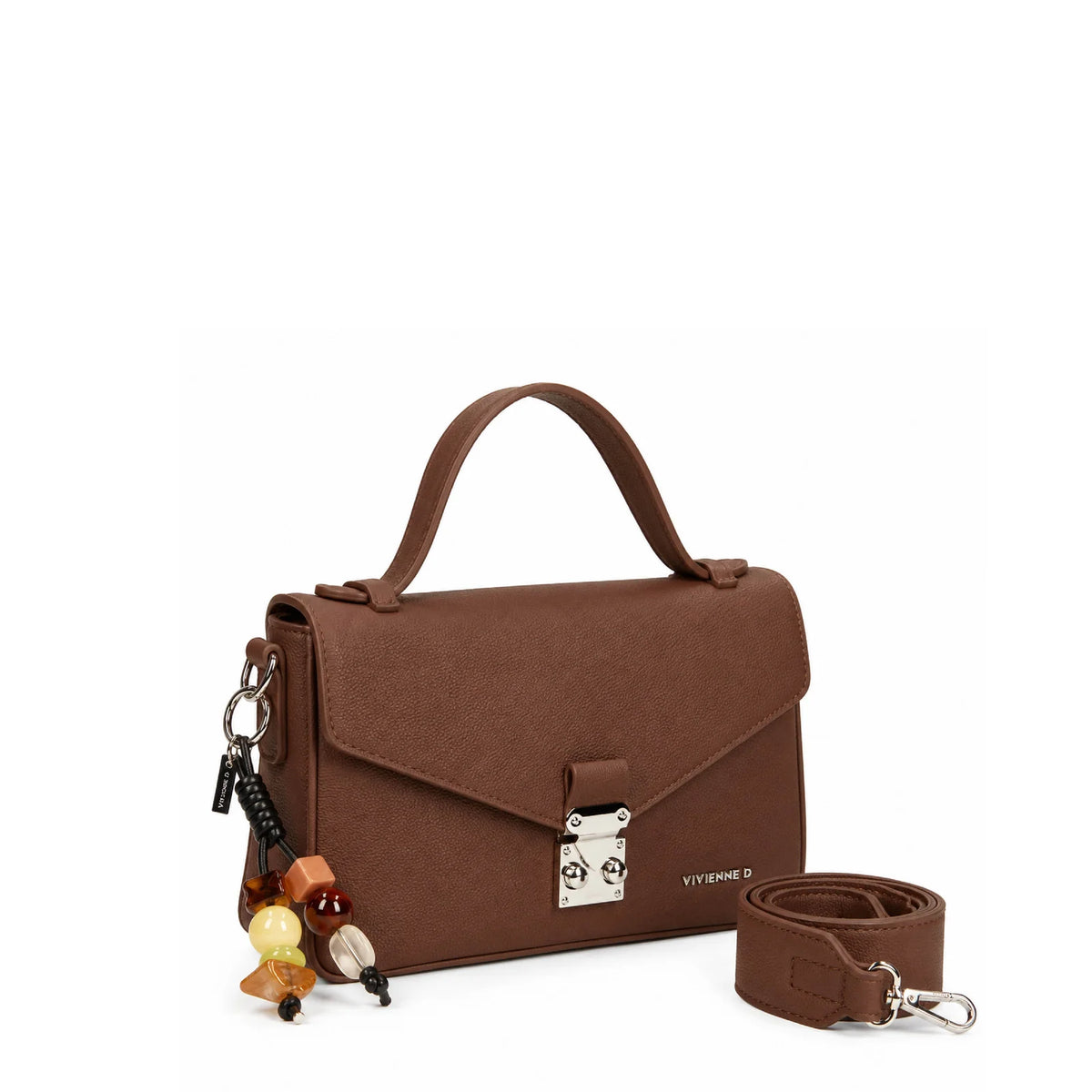 VIVIENNE D MINI CARTELLA CHARLIE ESSENTIAL TESTA DI MORO