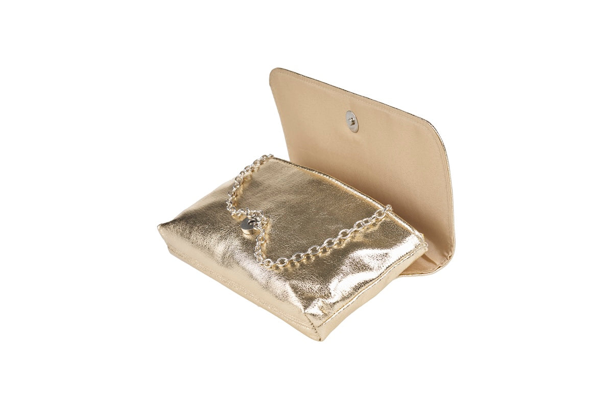 ANNA CECERE POCHETTE LAMINATA PLATINO
