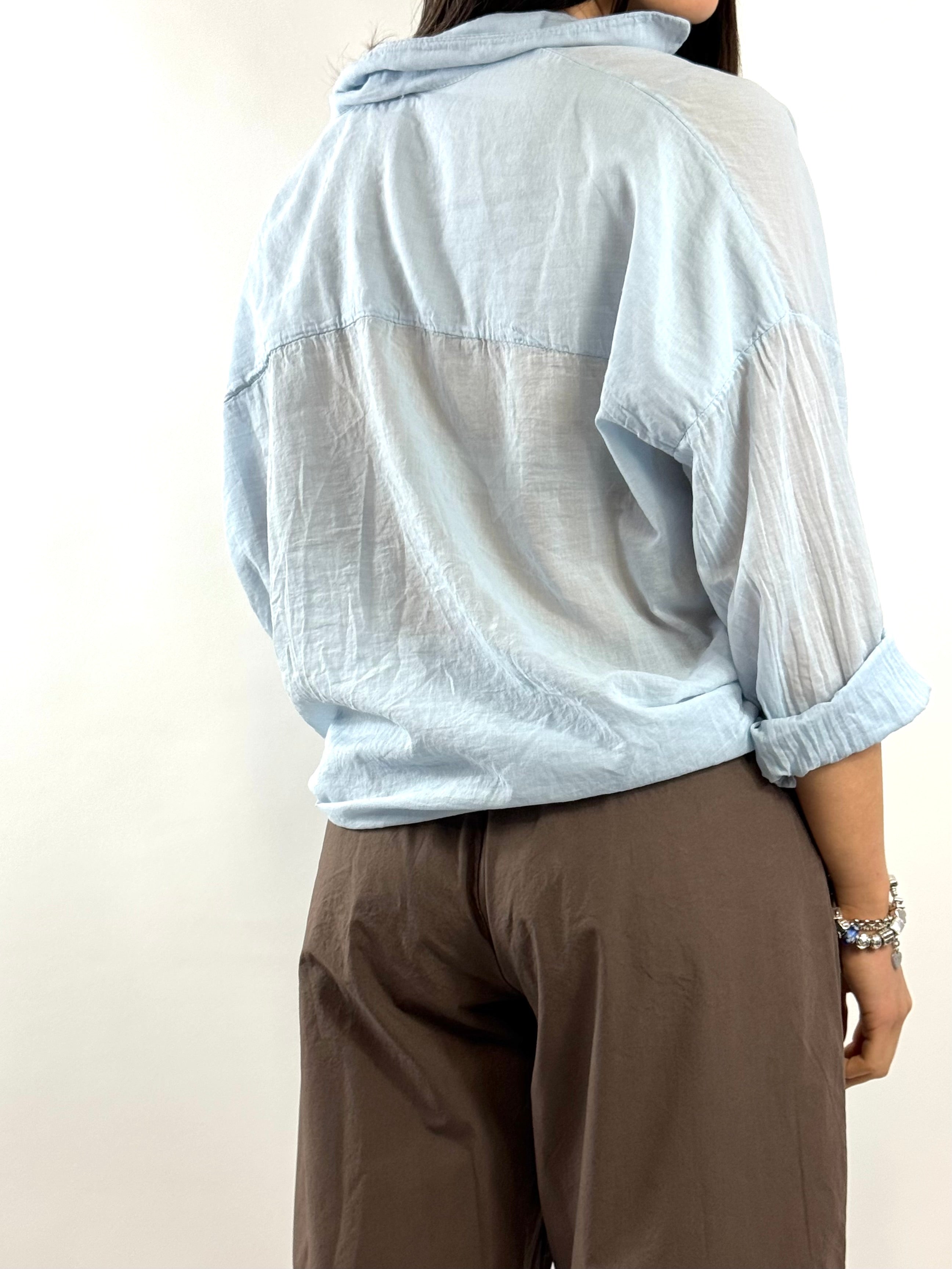 SUSY MIX CAMICIA CELESTE