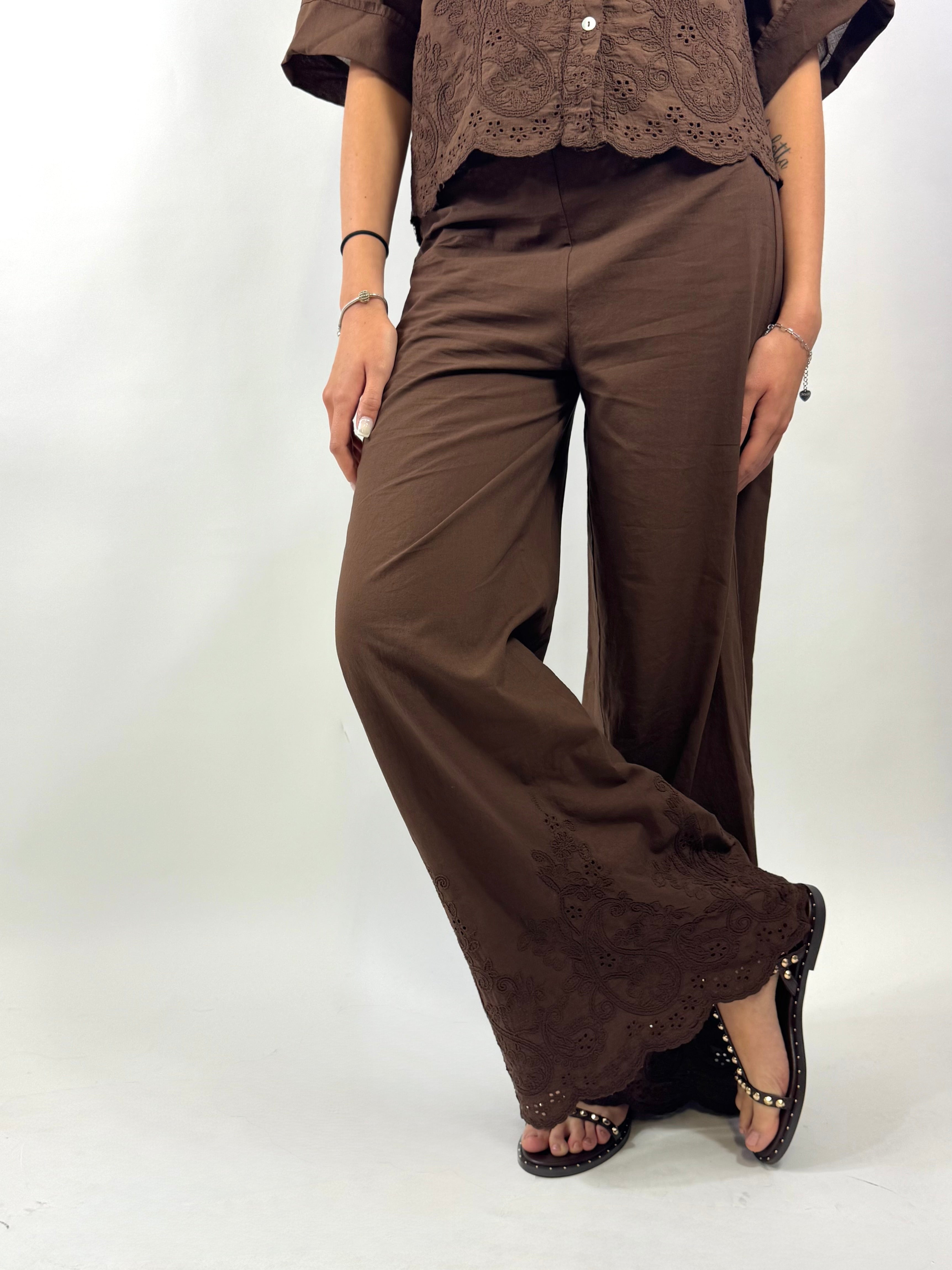 SUSY MIX PANTALONE CIOCCOLATO
