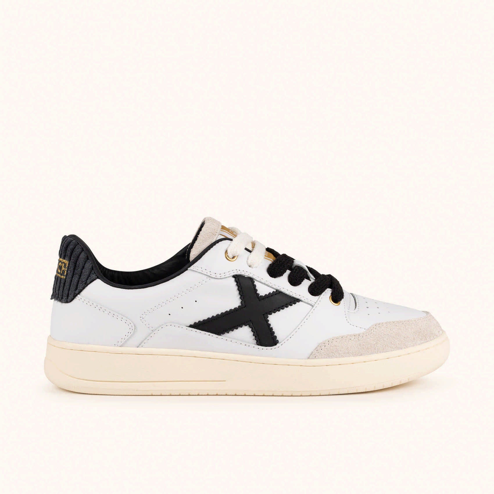MUNICH SNEAKERS UOMO LEGIT VELLUTO BIANCO NERO