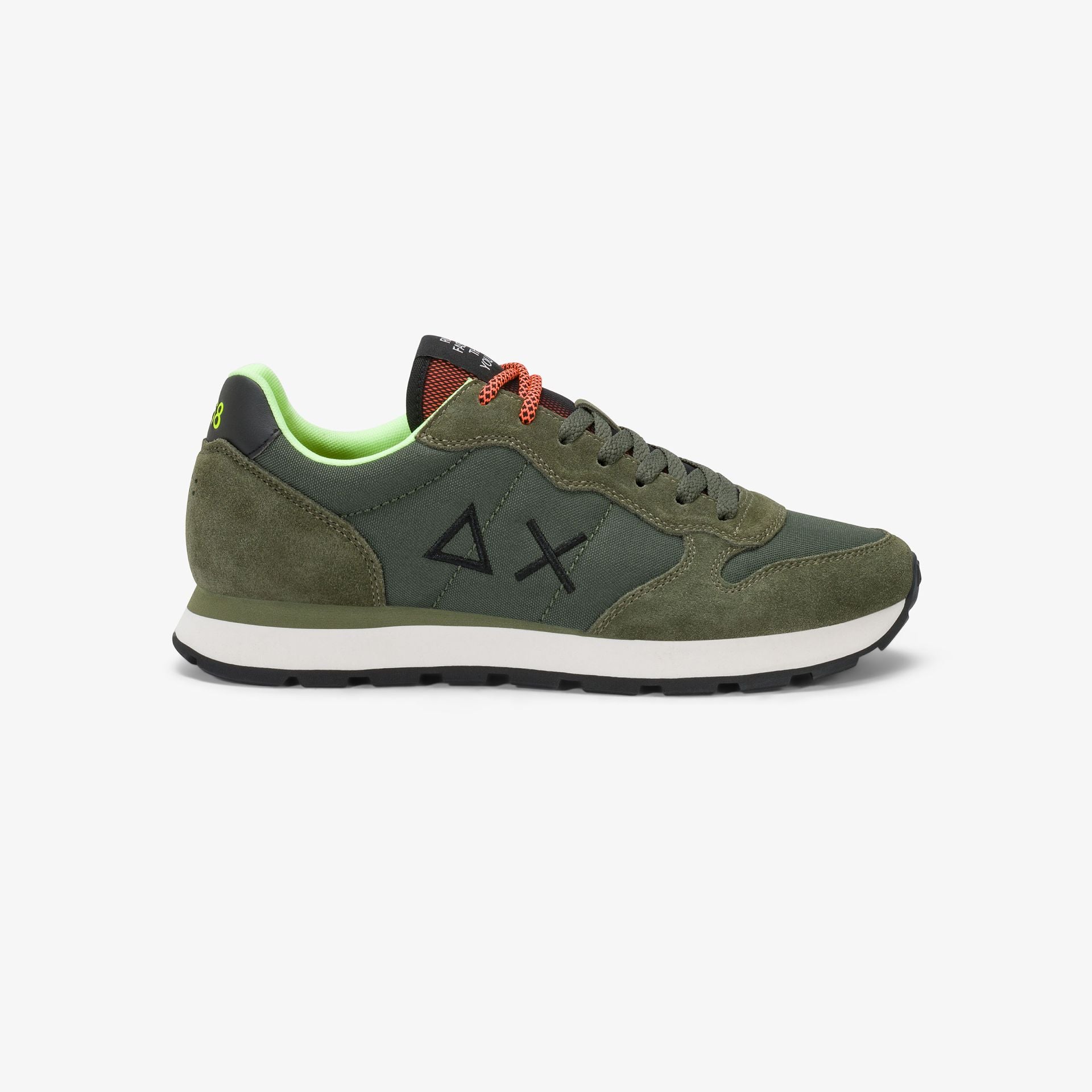 SUN68 SNEAKERS UOMO TOM FLUO MILITARE