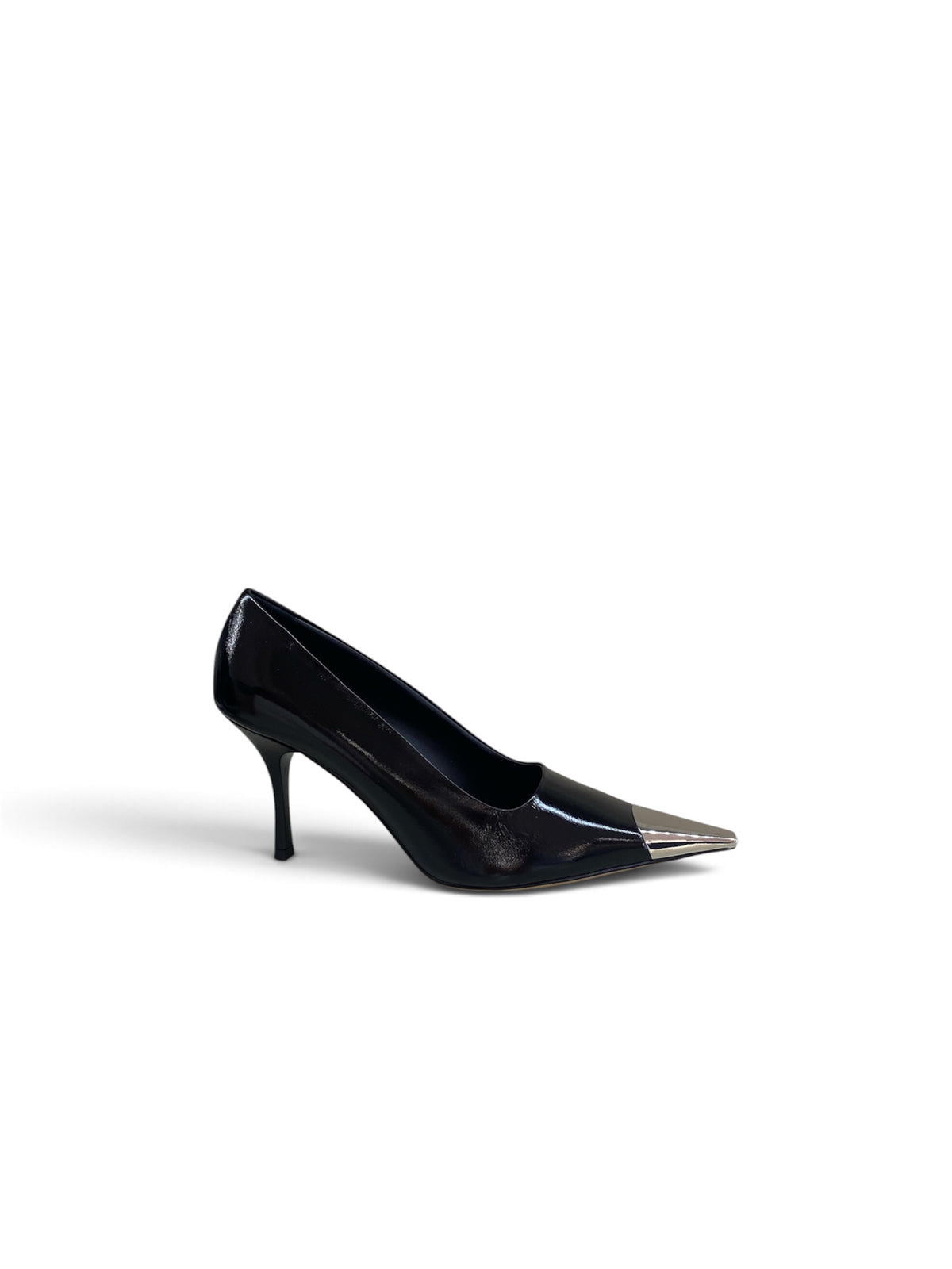 DIVINE FOLLIE DÉCOLLETÉ VERNICIATA NERA CON PUNTALE