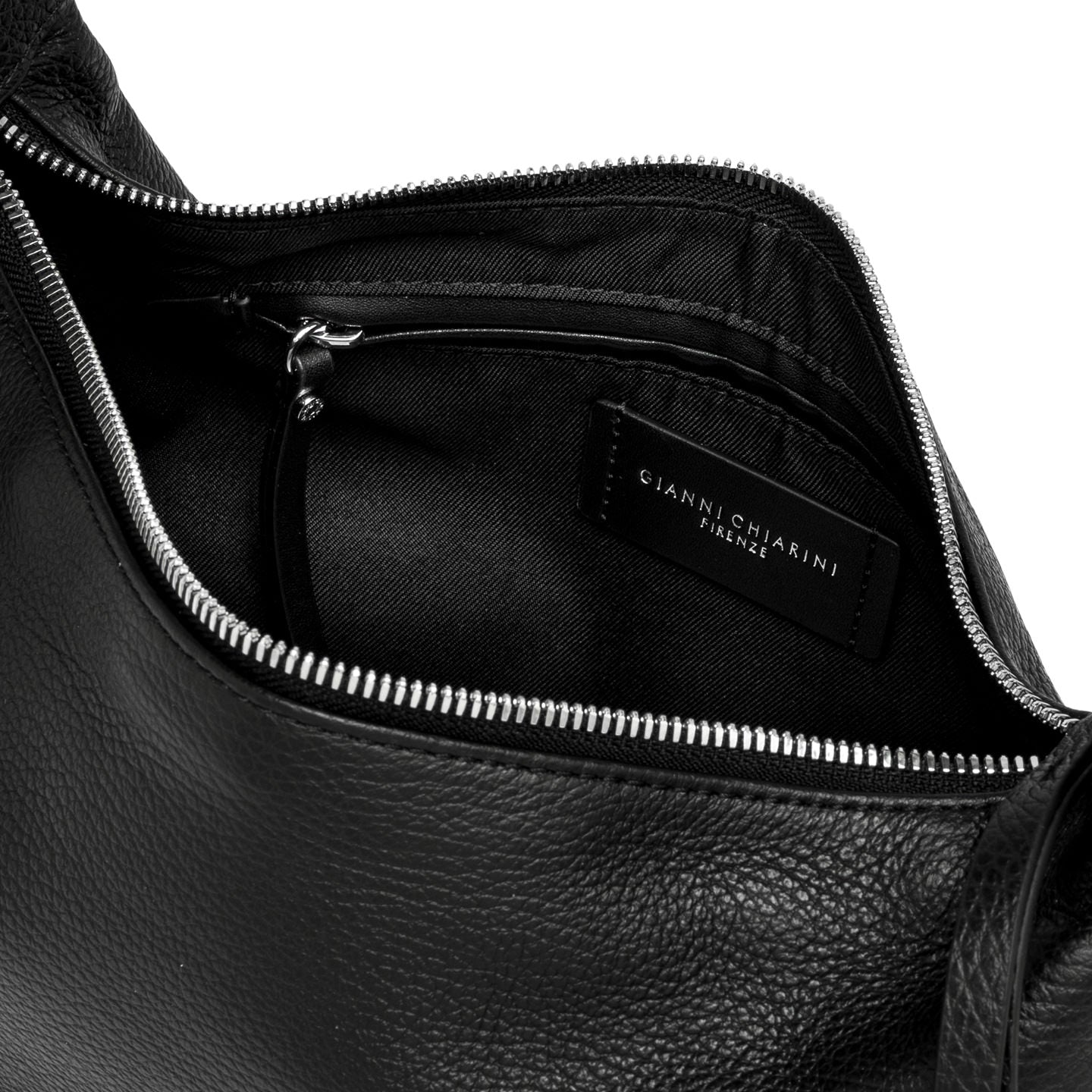 Gianni Chiarini Borsa a spalla in pelle aisha nero