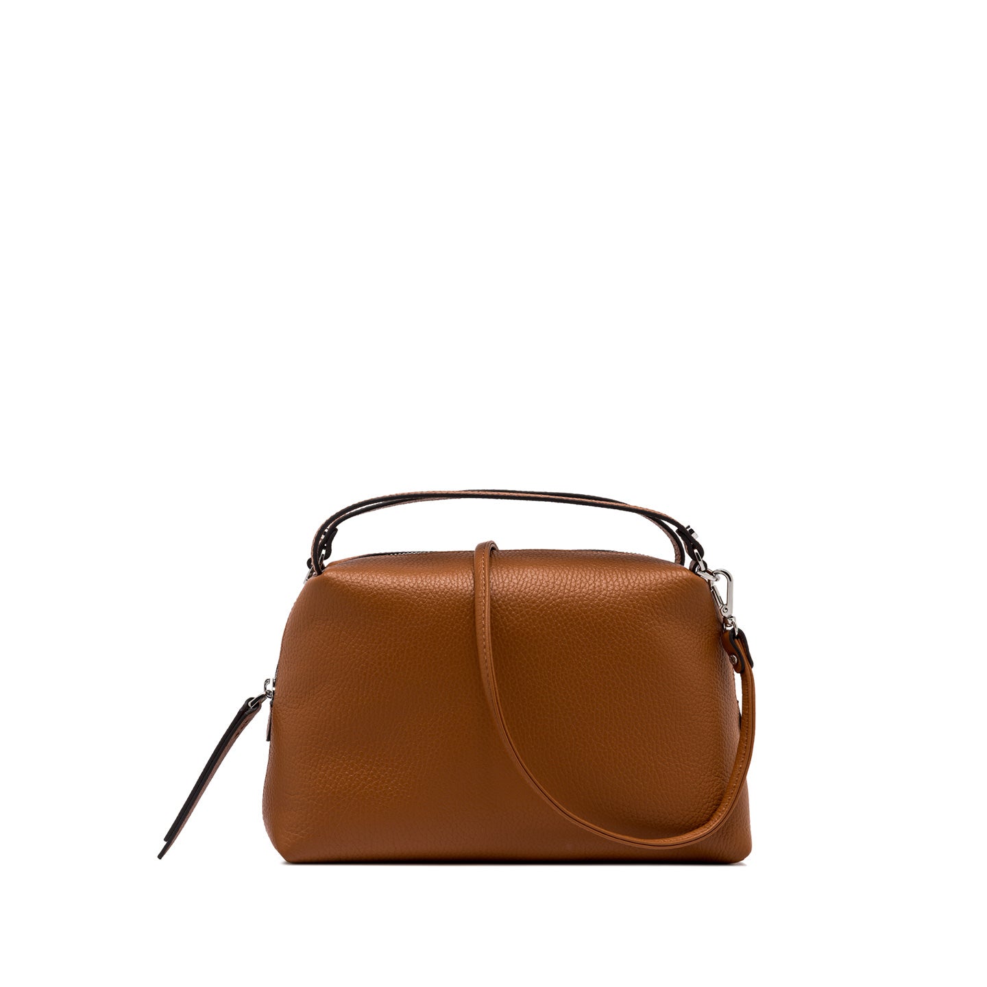 Gianni Chiarini borsa a mano con tracolla realizzata in pelle caramello