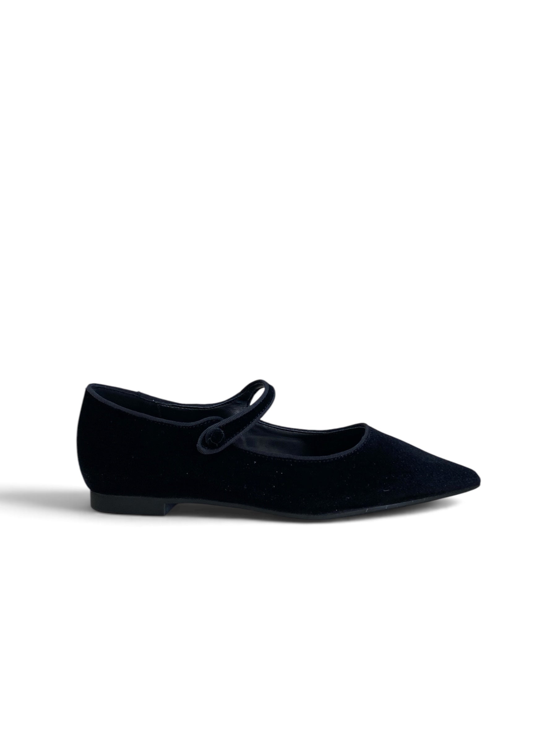 CRISTIN BALLERINA VELLUTO NERO