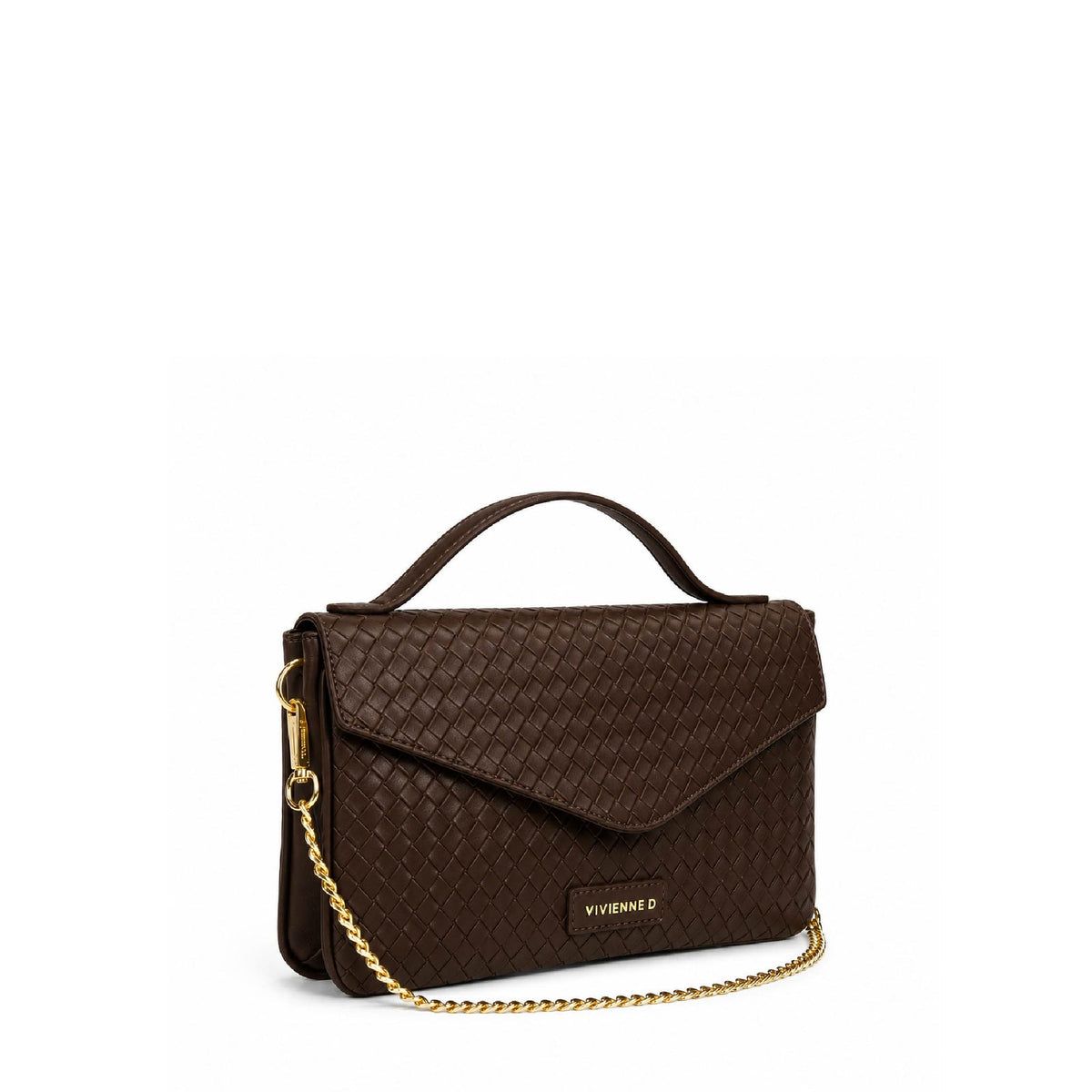 VIVIENNE D MINI BAG HOPE TWIST MARRONE
