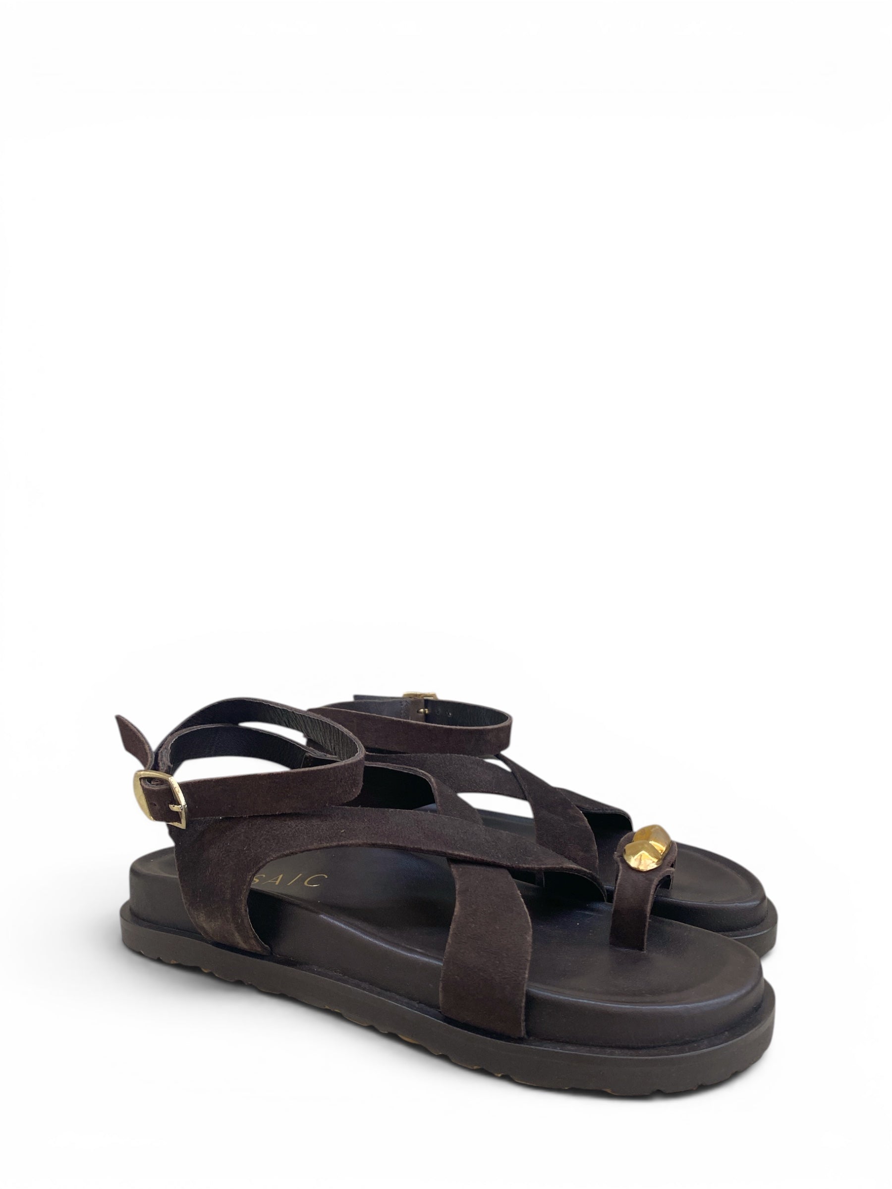 MOSAIC SANDALO INFRAPOLLICE SUEDE MORO