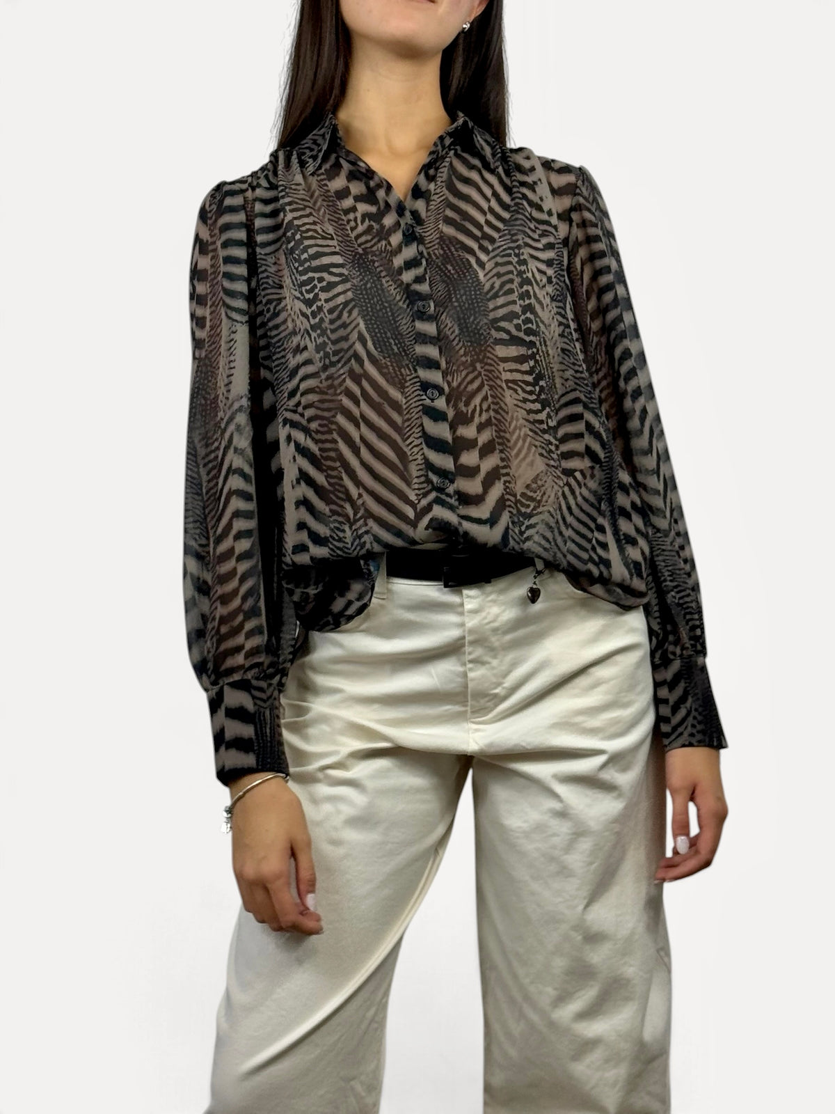 SUSY MIX CAMICIA FANTASIA FANGO
