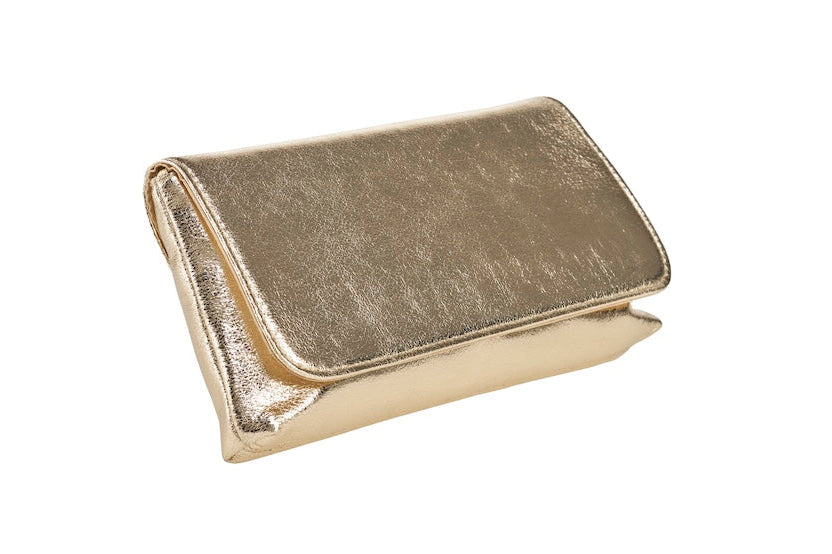 ANNA CECERE POCHETTE LAMINATA PLATINO