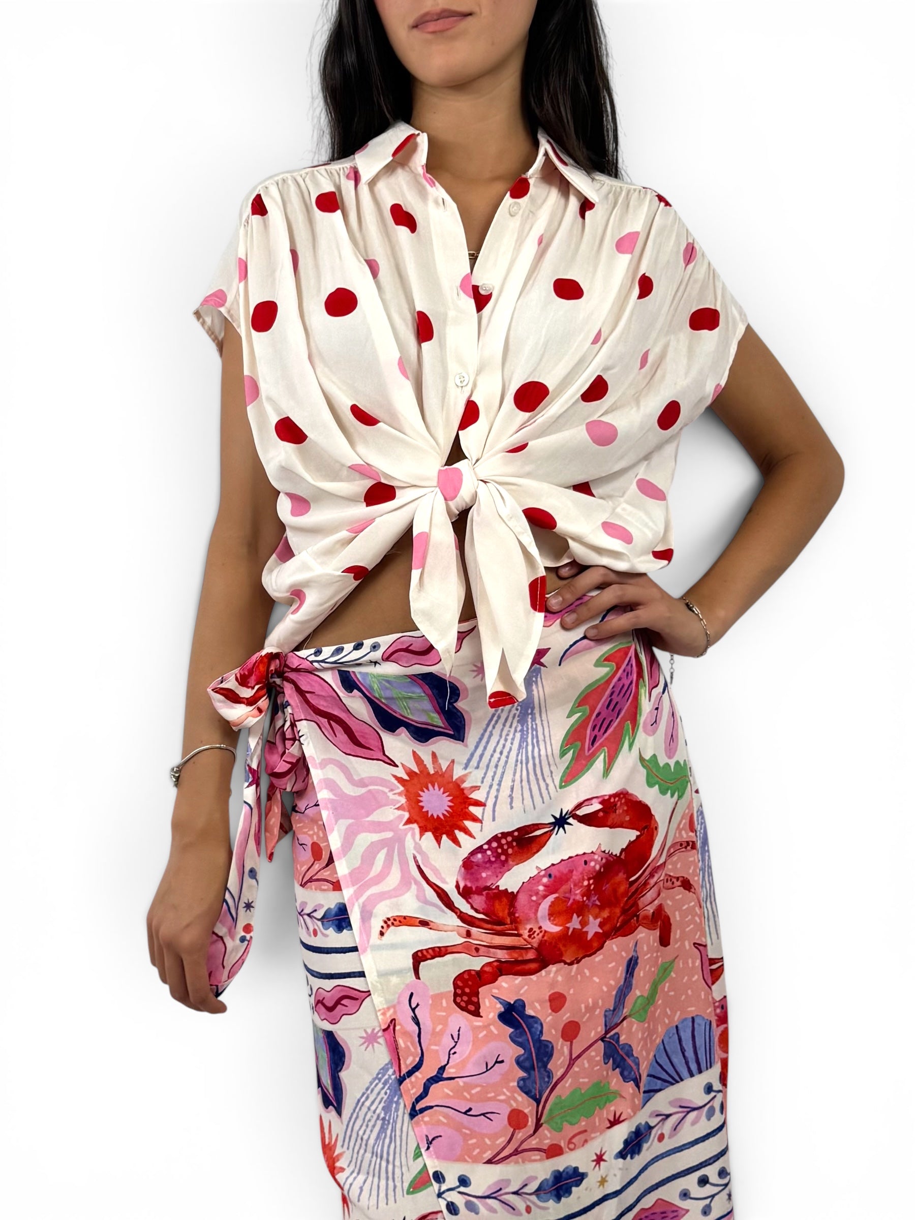 SUSY MIX CAMICIA POIS ROSSO