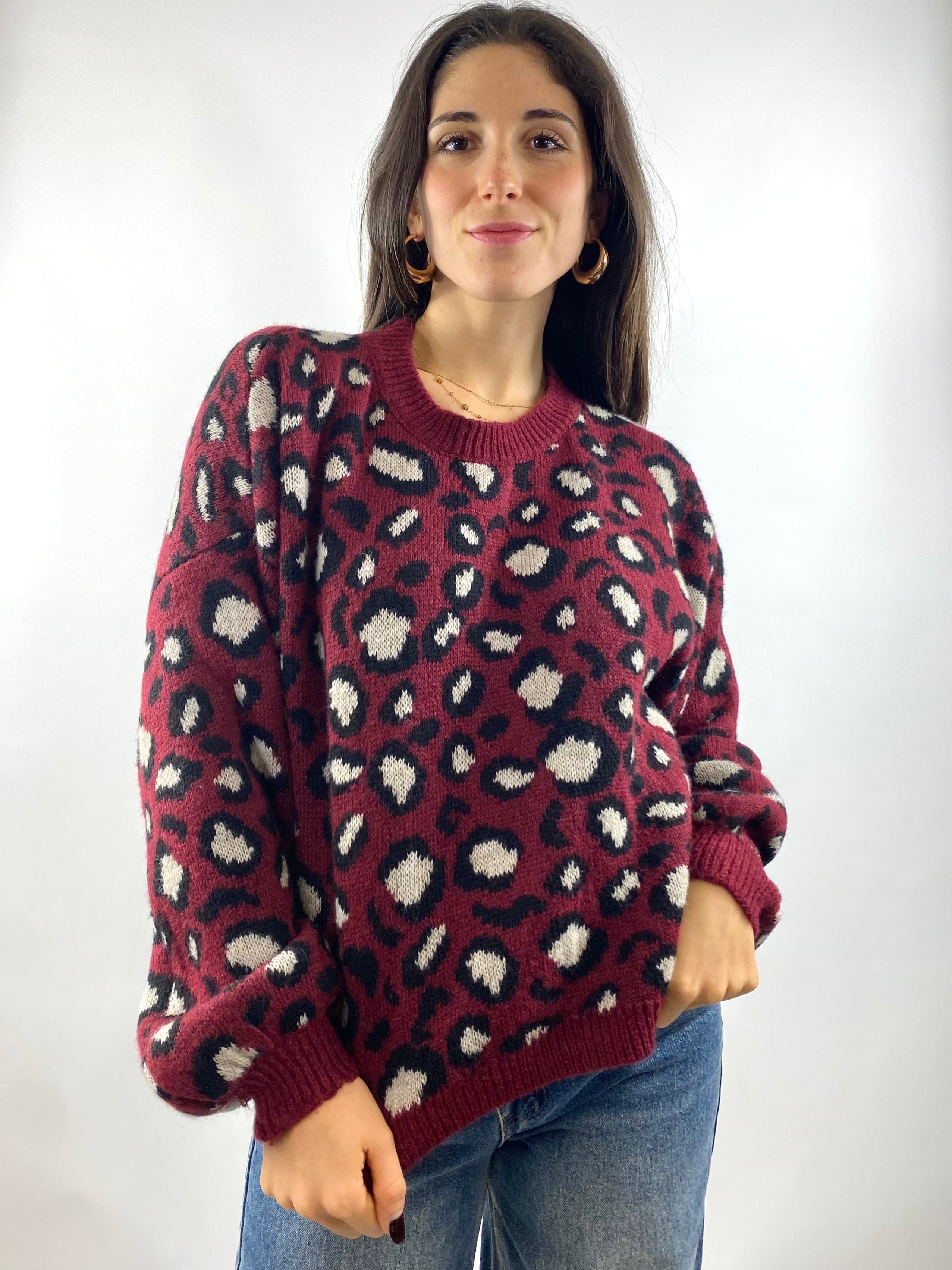 CECILE MAGLIONE ANIMALIER VINO