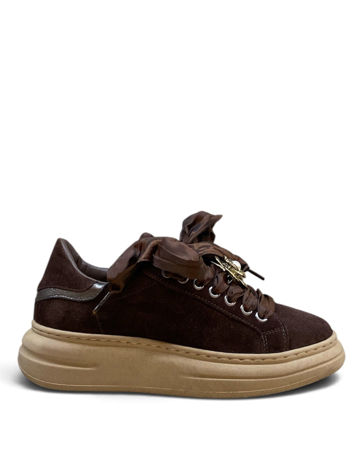 MÉLINÉ SNEAKERS SUEDE CIOCCOLATO