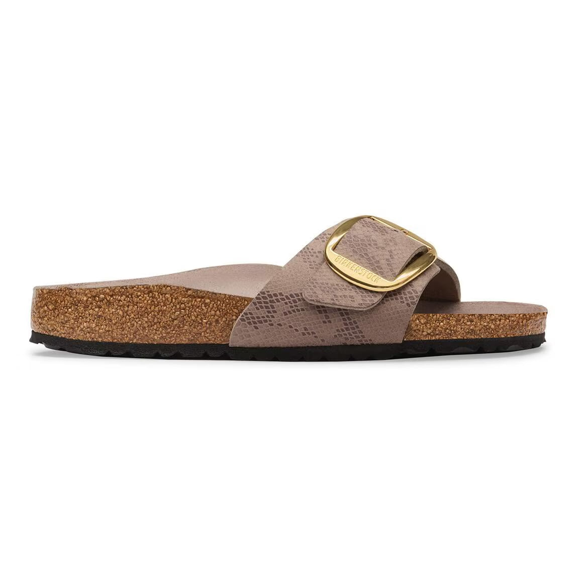 BIRKENSTOCK MADIRD BIG BUCKLE PYTHON GRAY TAUPE