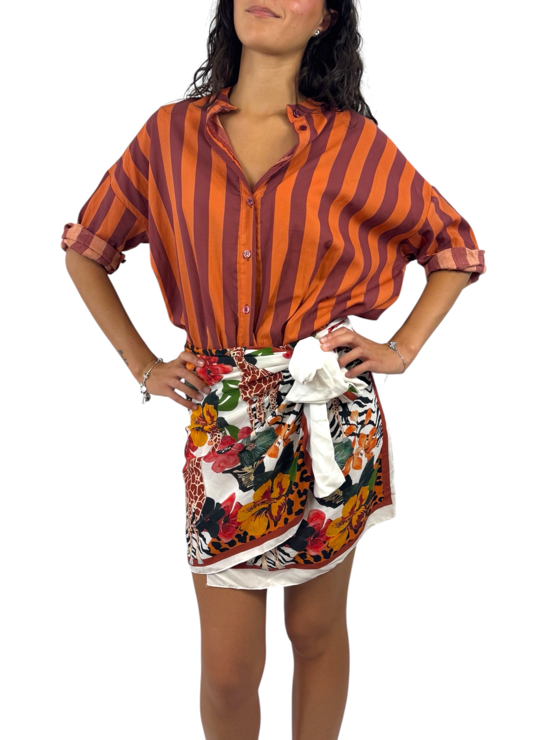 CECILE CAMICIA RIGHE COCCIO
