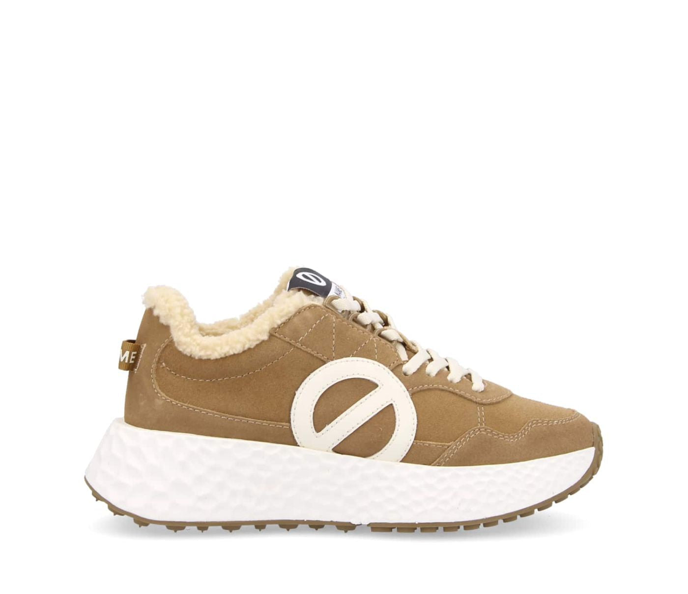 NO NAME Sneaker donna suede con inserti teddy