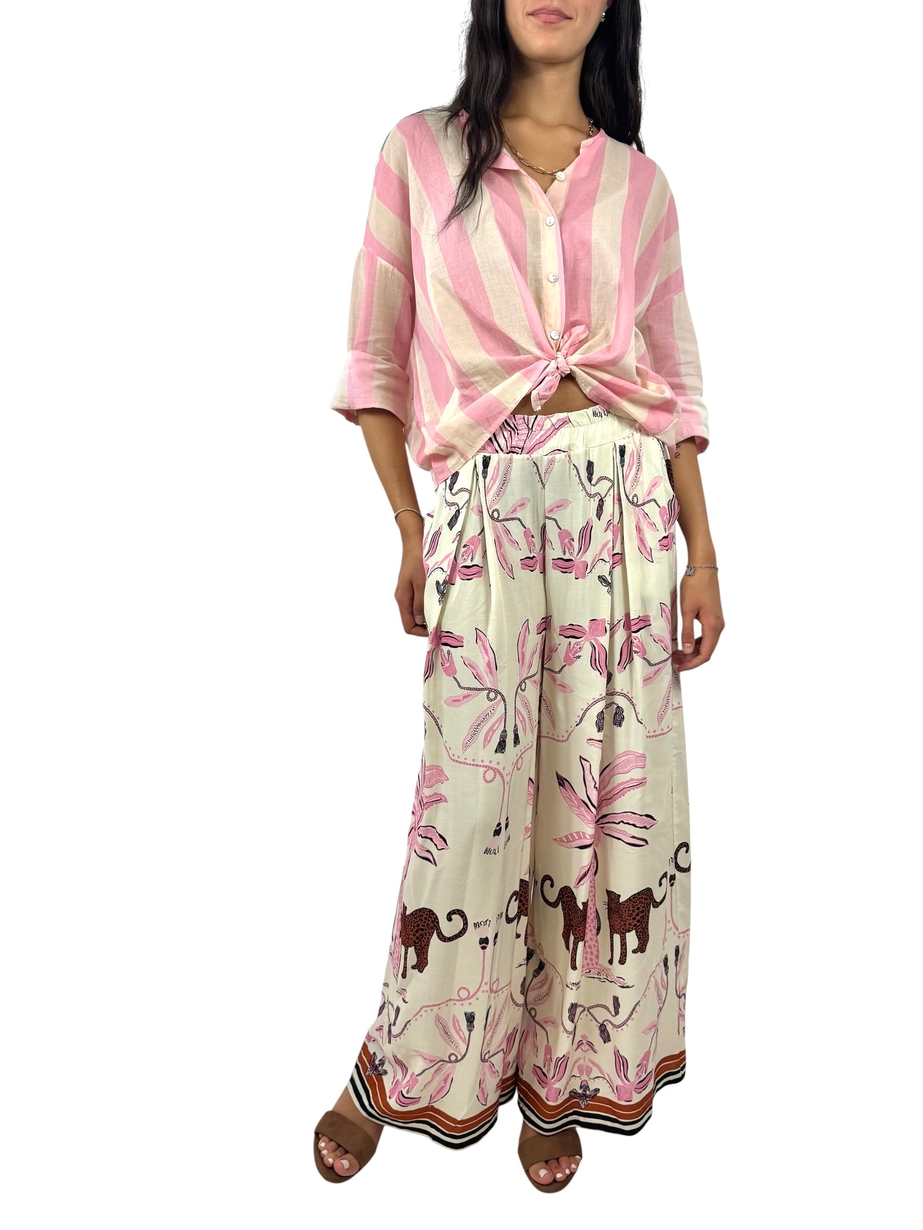 KIKISIX PANTALONE FANTASIA BURRO