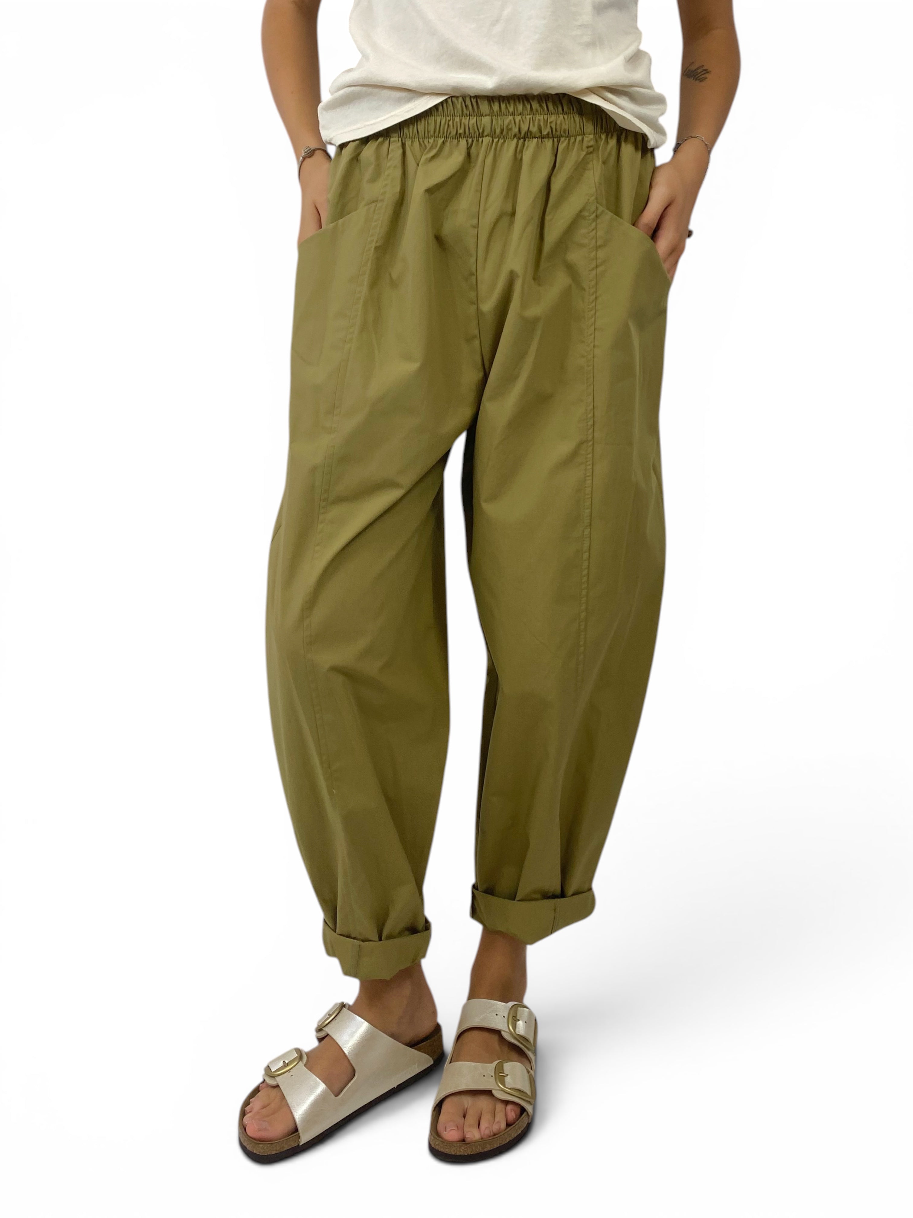CECILE PANTALONI OLIO CHIARO