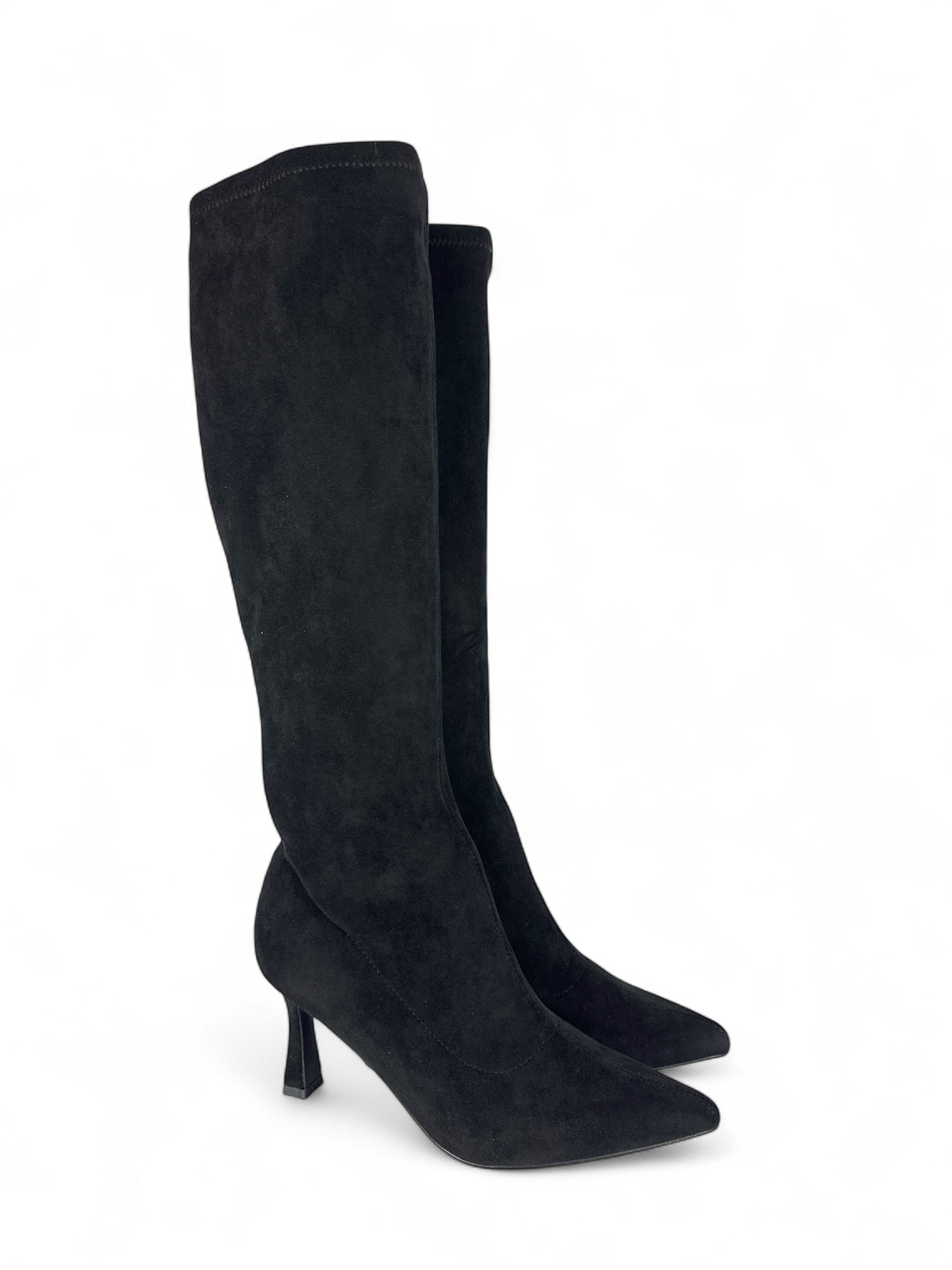CRISTIN STIVALI NERI TACCO ALTO