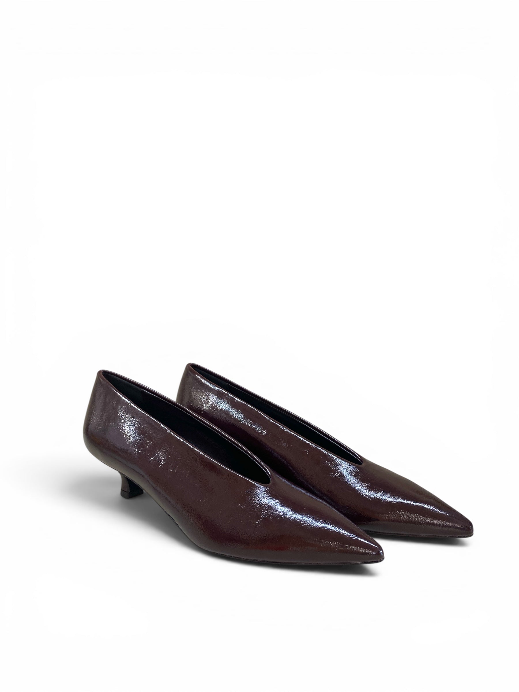 BOTTEGA LOTTI DÉCOLLETÉ ACCOLLATA MOGANO
