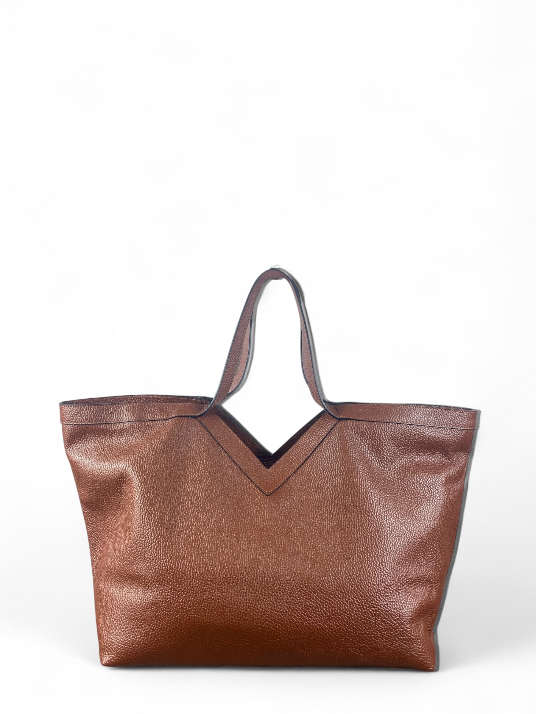 CECILE BORSA IN PELLE MARRONE