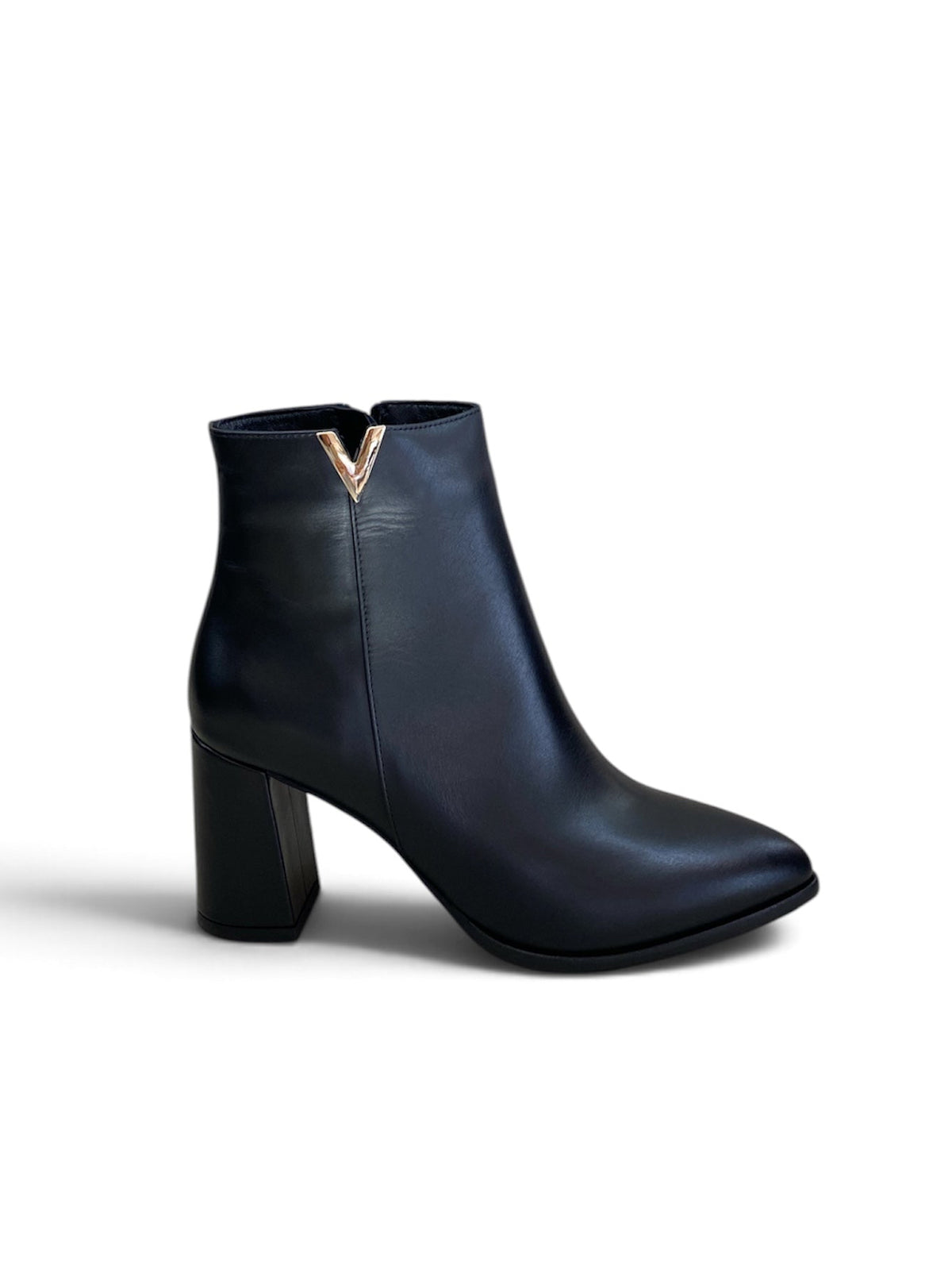 L’AMOUR STIVALETTO V IN PELLE NERO