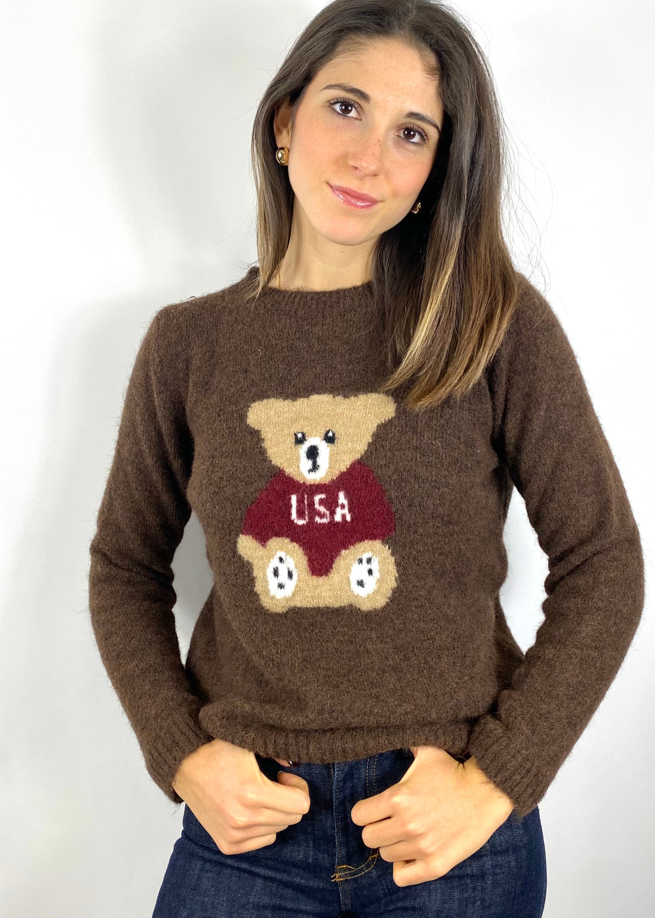 SUSY MIX MAGLIONE CON ORSETTO MORO