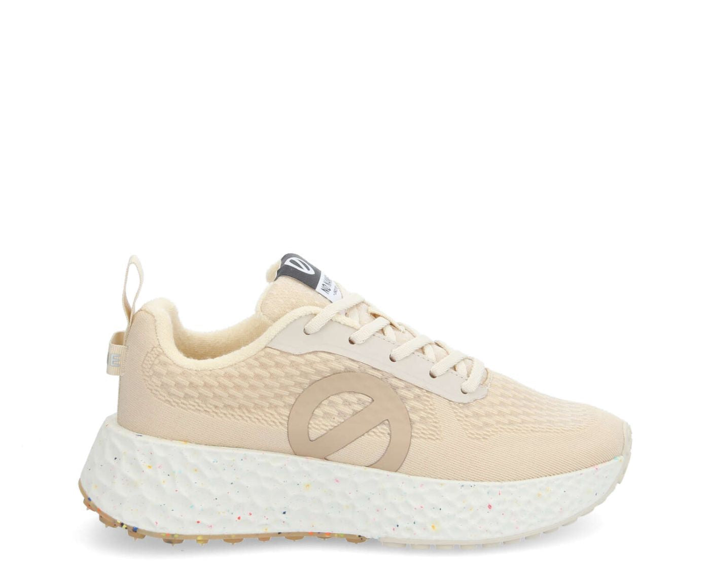 NO NAME sneaker donna in tessuto tecnico mandorla