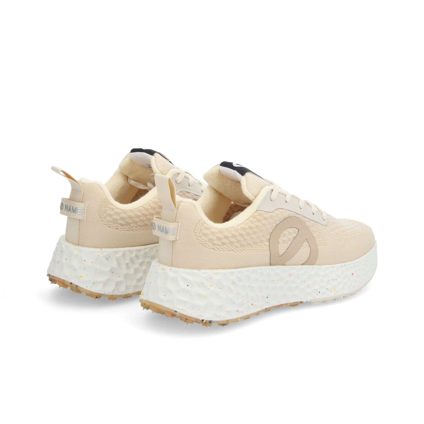 NO NAME sneaker donna in tessuto tecnico mandorla