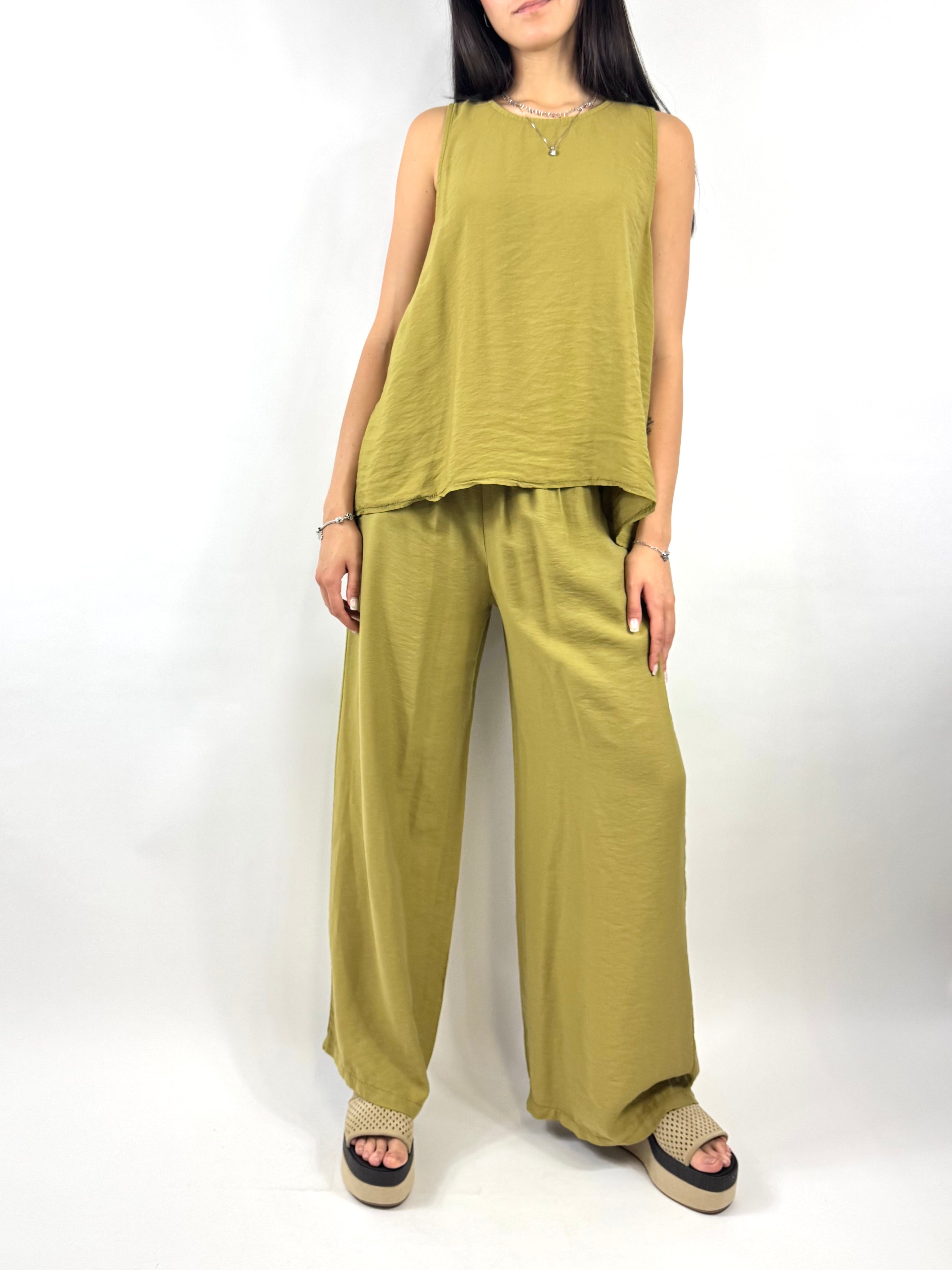 CECILE COMPLETO VERDE OLIVA