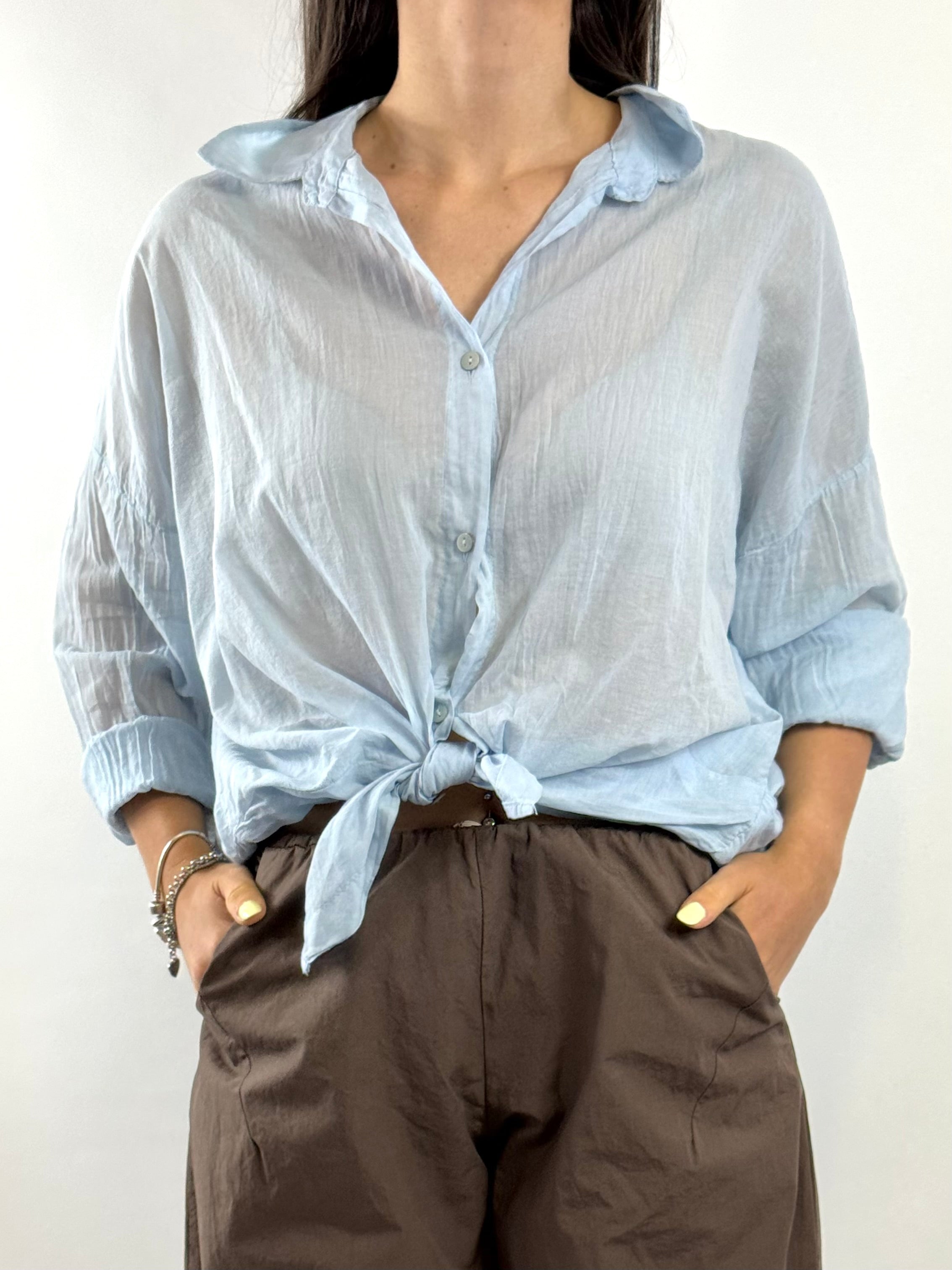 SUSY MIX CAMICIA CELESTE