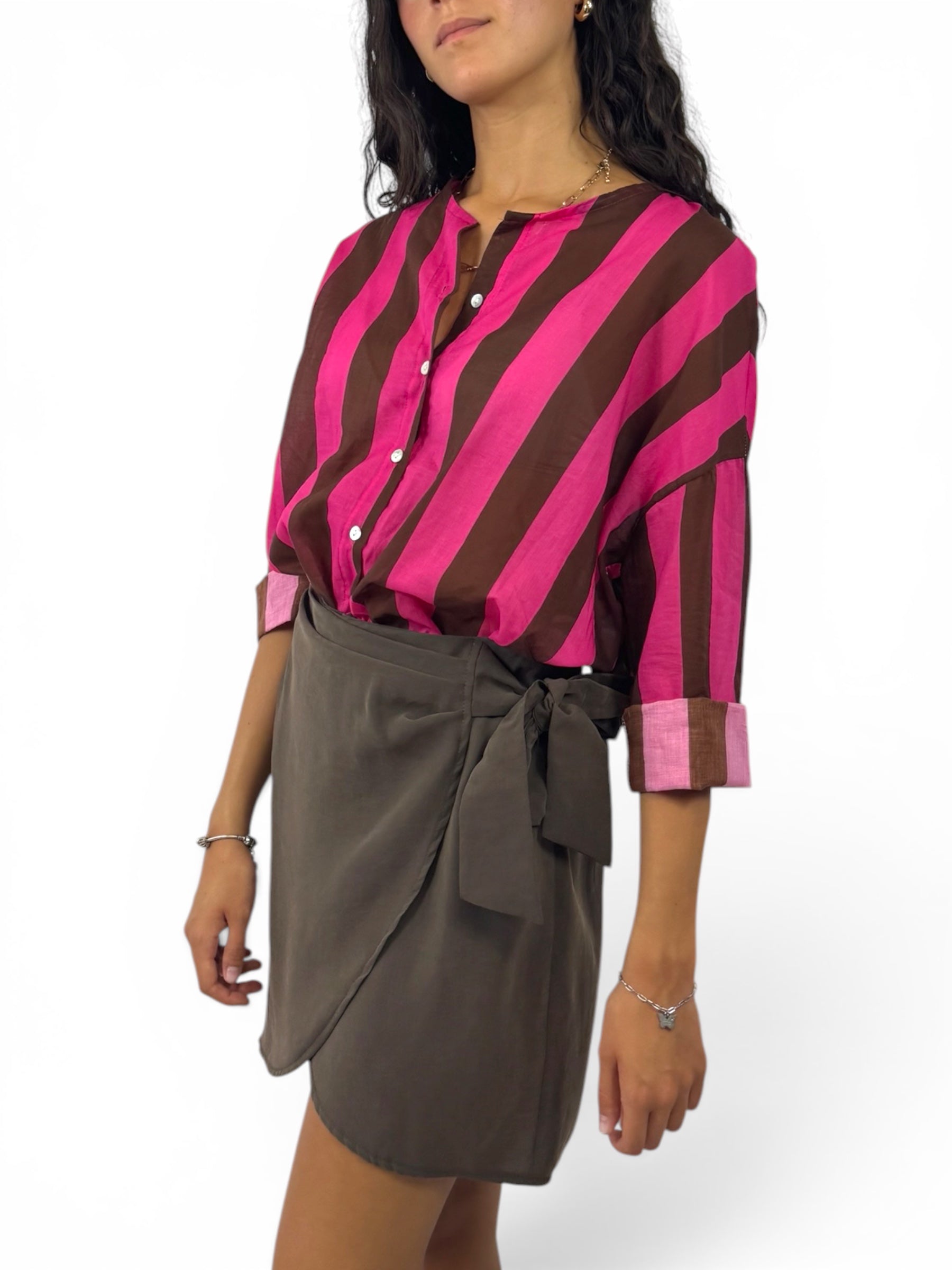 KIKISIX CAMICIA RIGHE MORO