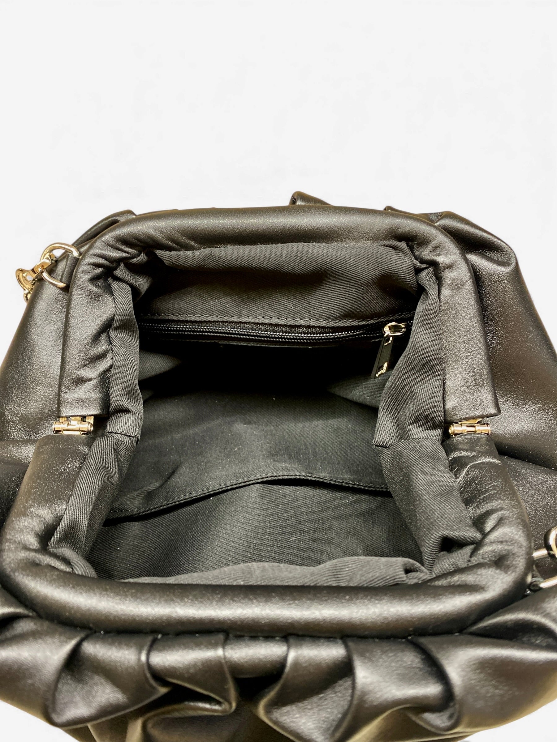 CECILE POCHETTE IN PELLE NERA