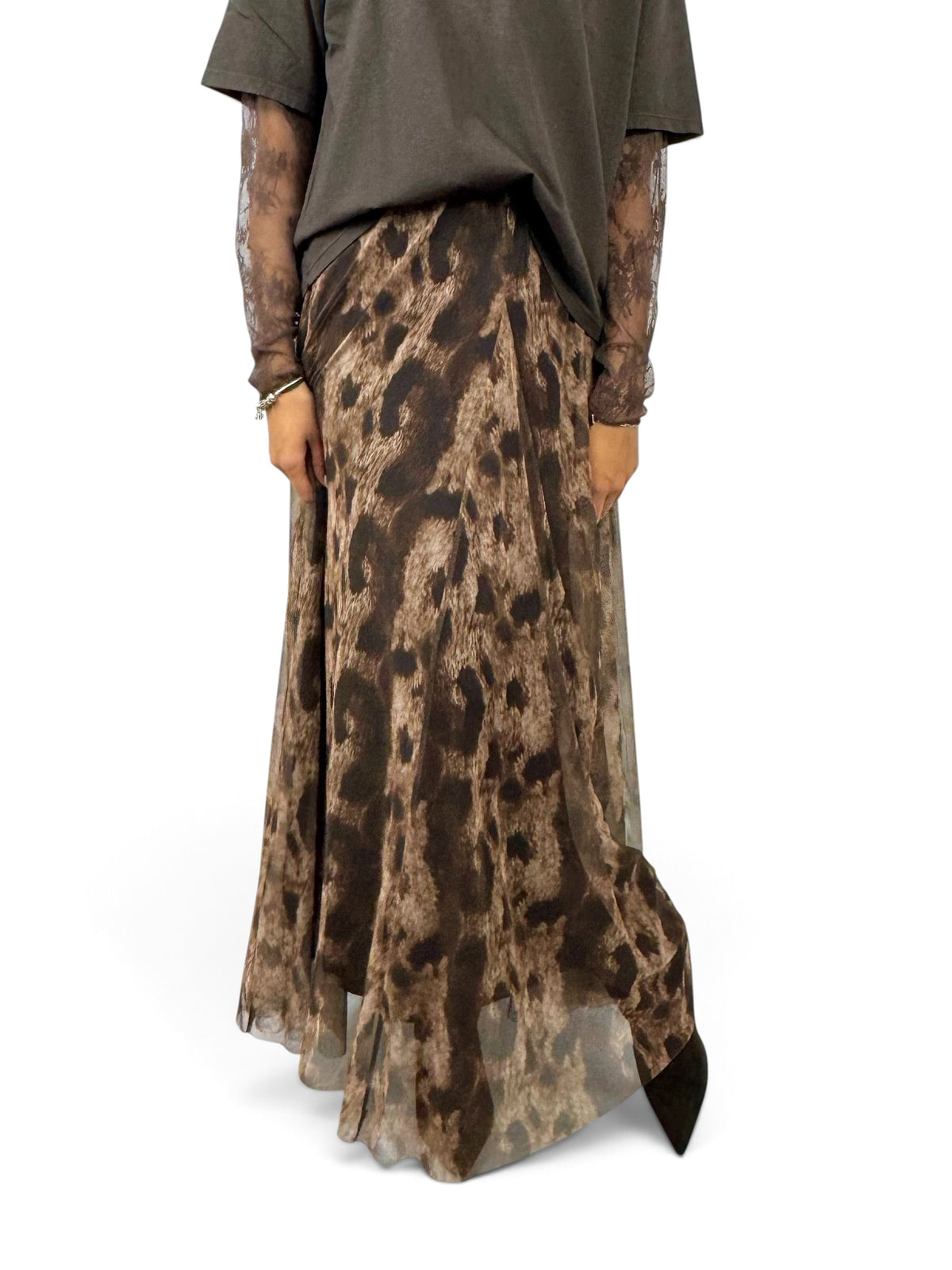 SUSY MIX GONNA IN TULLE ANIMALIER