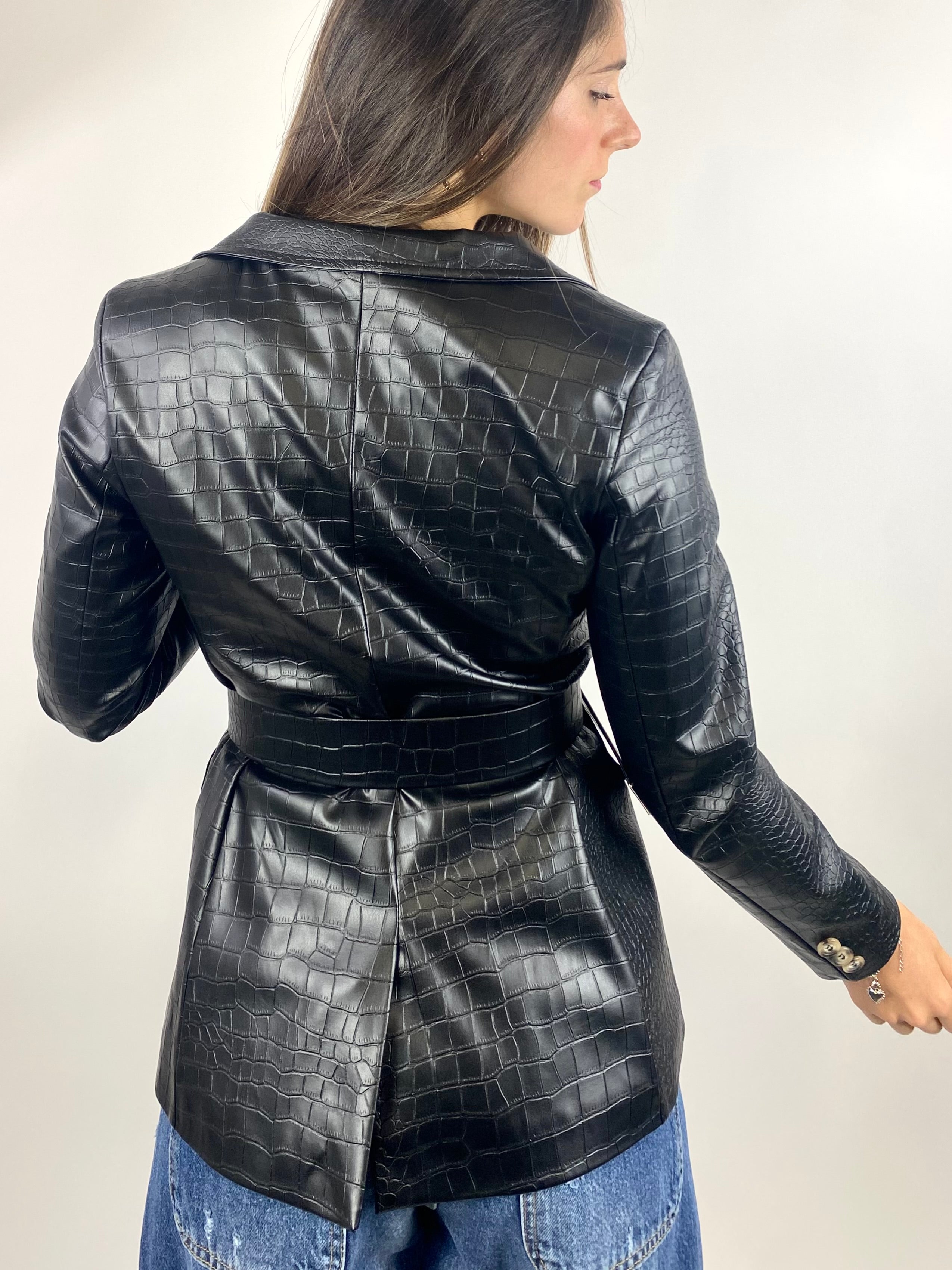 SUSYMIX GIACCA IN COCCO NERO